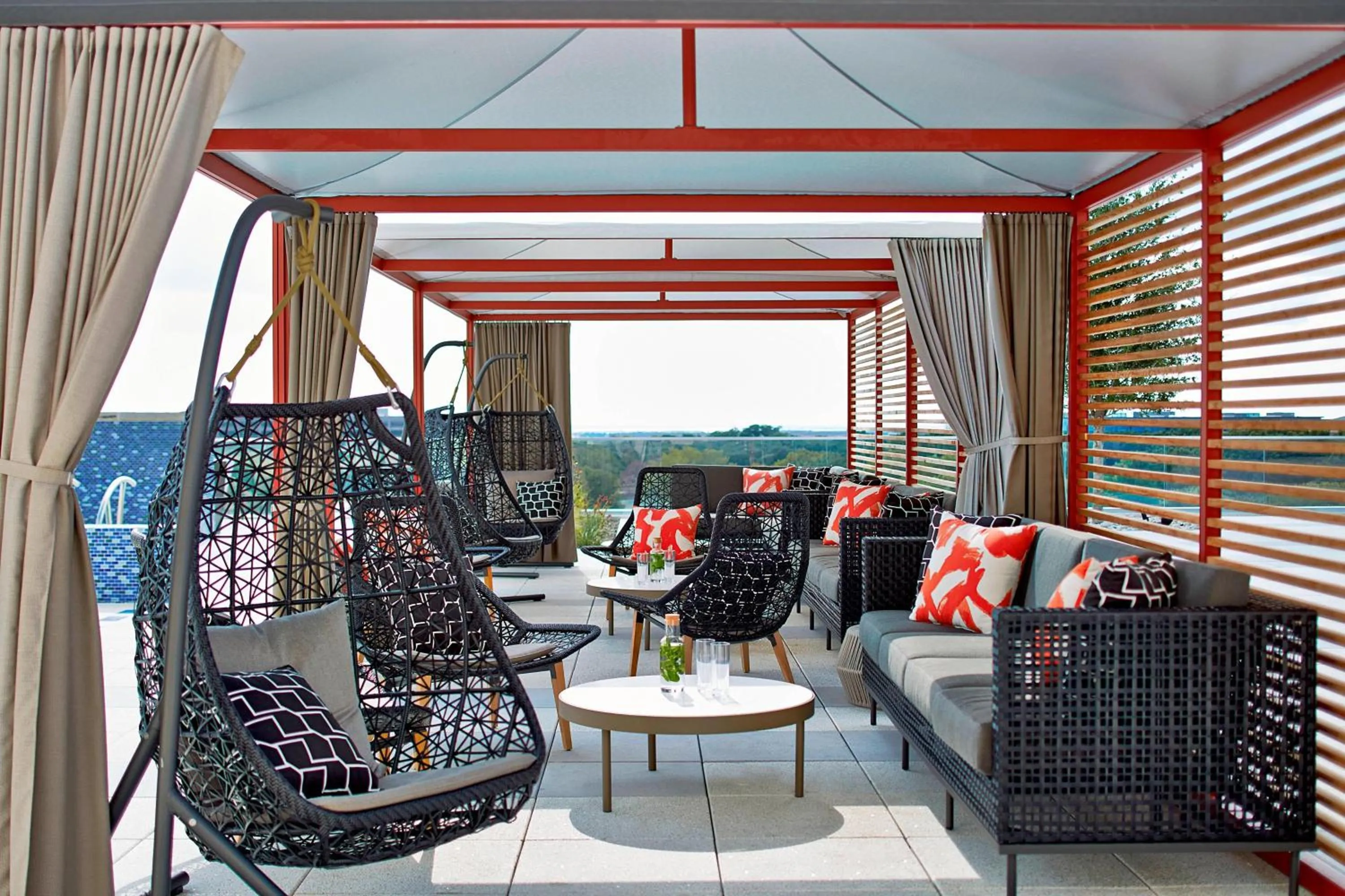 Swimming pool in Renaissance Dallas at Plano Legacy West Hotel