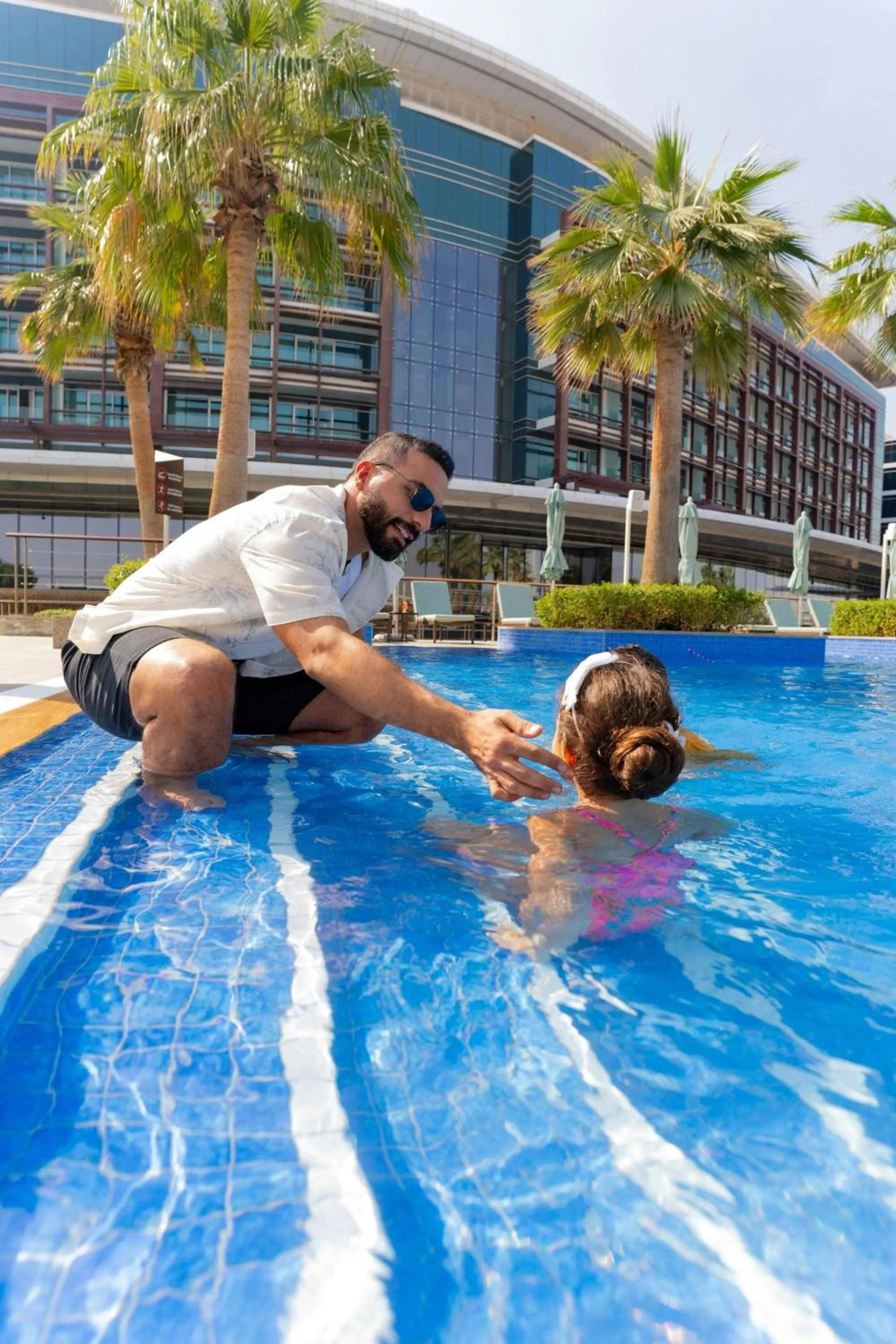 Swimming pool in Marriott Hotel Al Forsan, Abu Dhabi