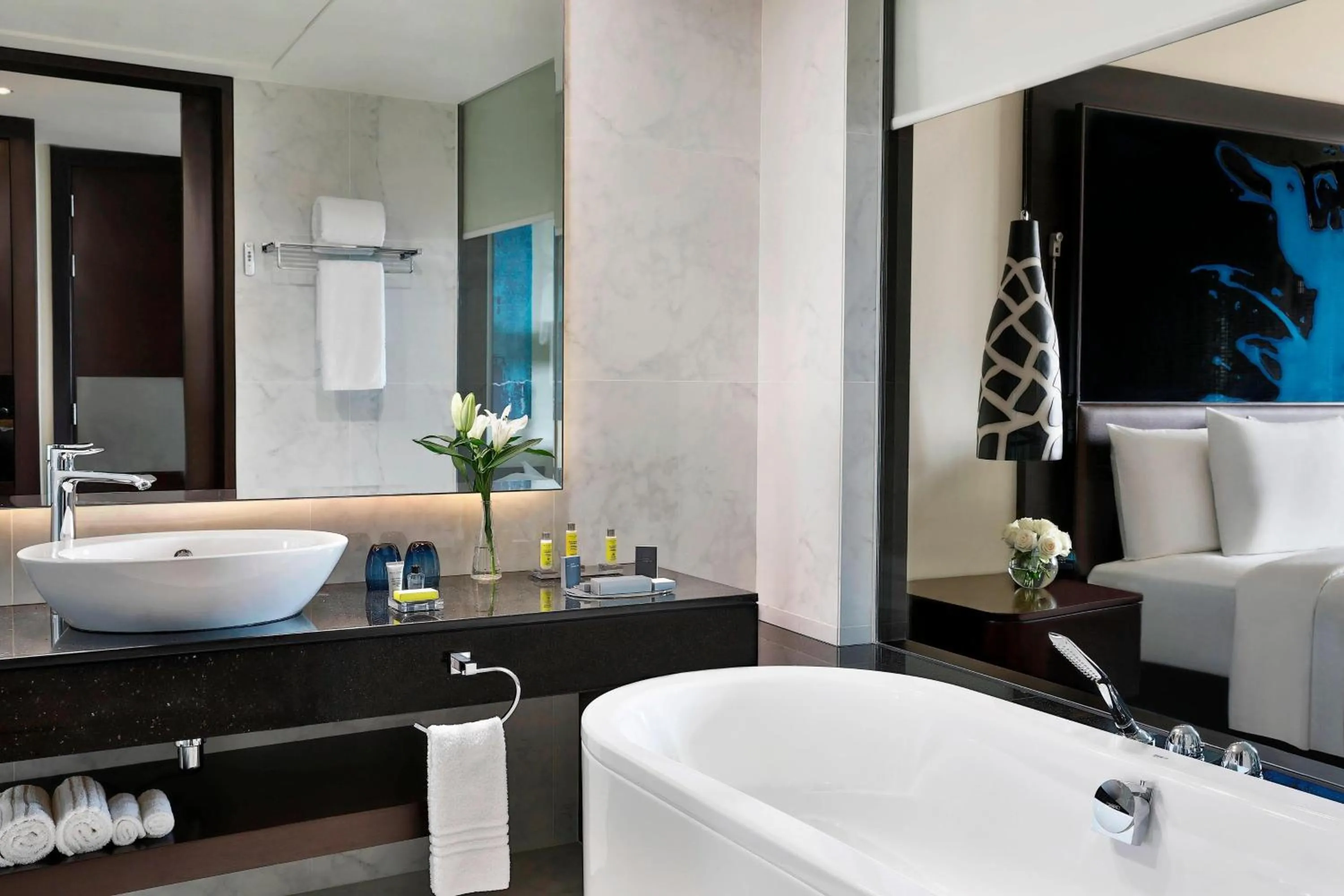 Bathroom in Marriott Hotel Al Forsan, Abu Dhabi