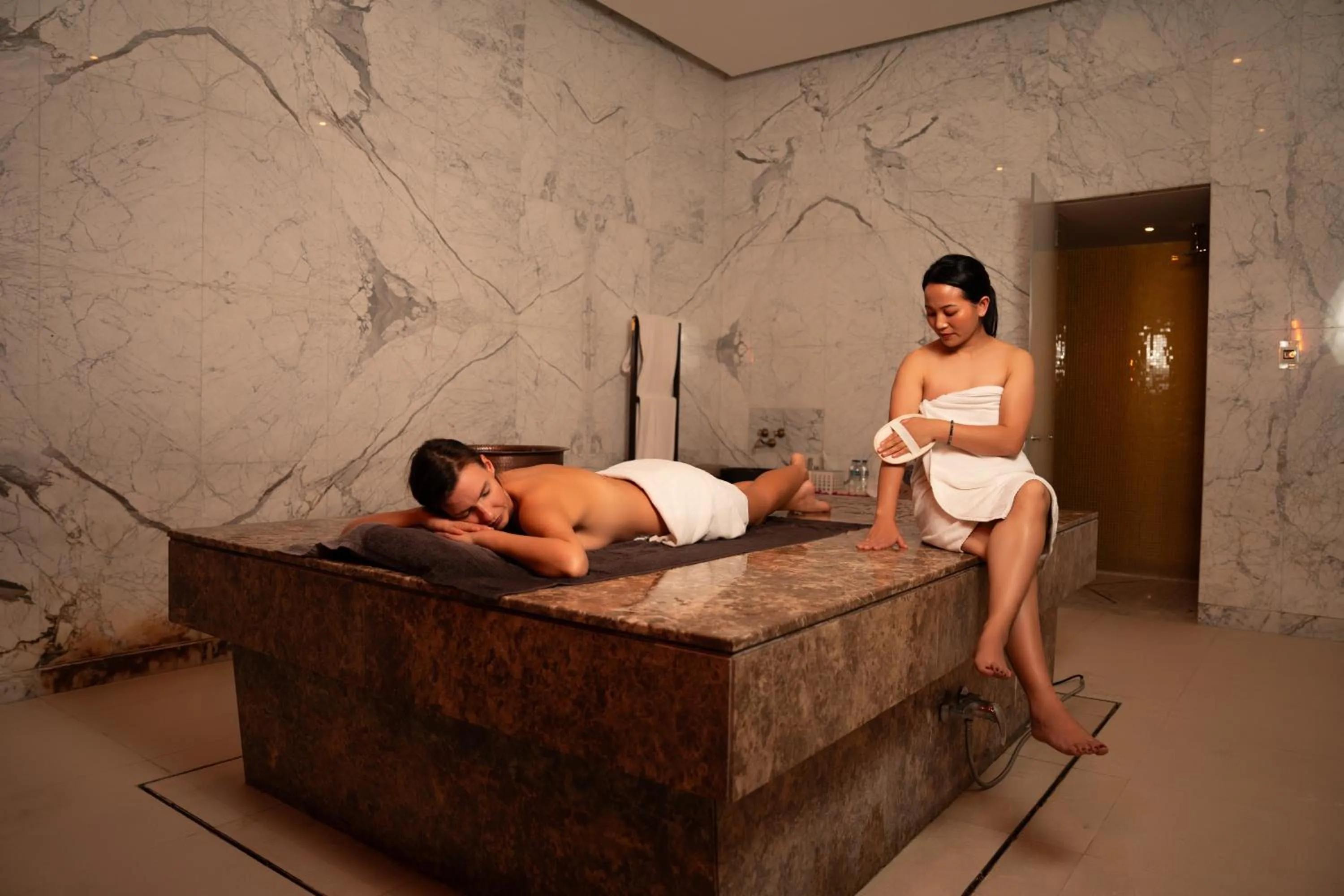 Steam room in Marriott Hotel Al Forsan, Abu Dhabi