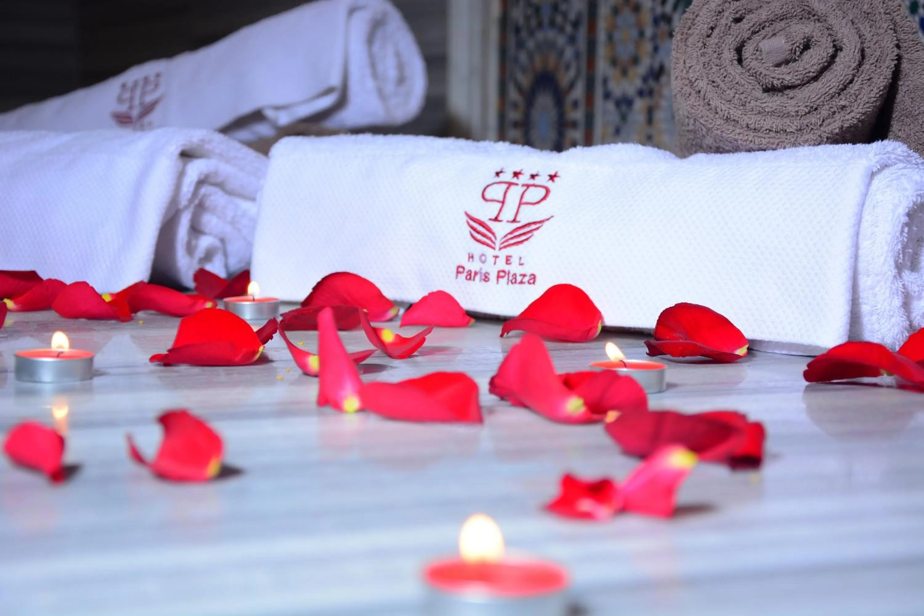 Bed in Paris Plaza Hotel