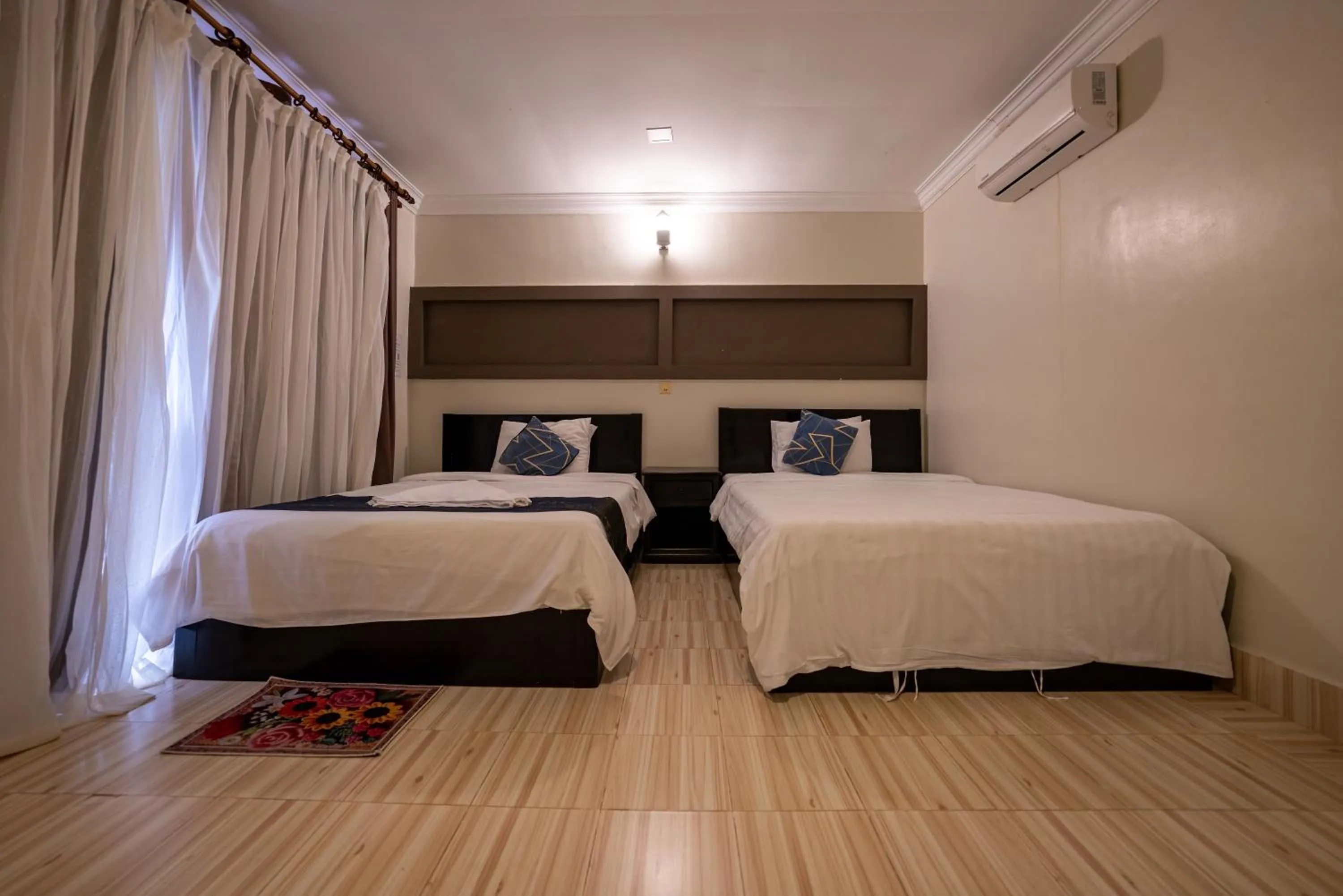 Bed in Hello Kampot Resort