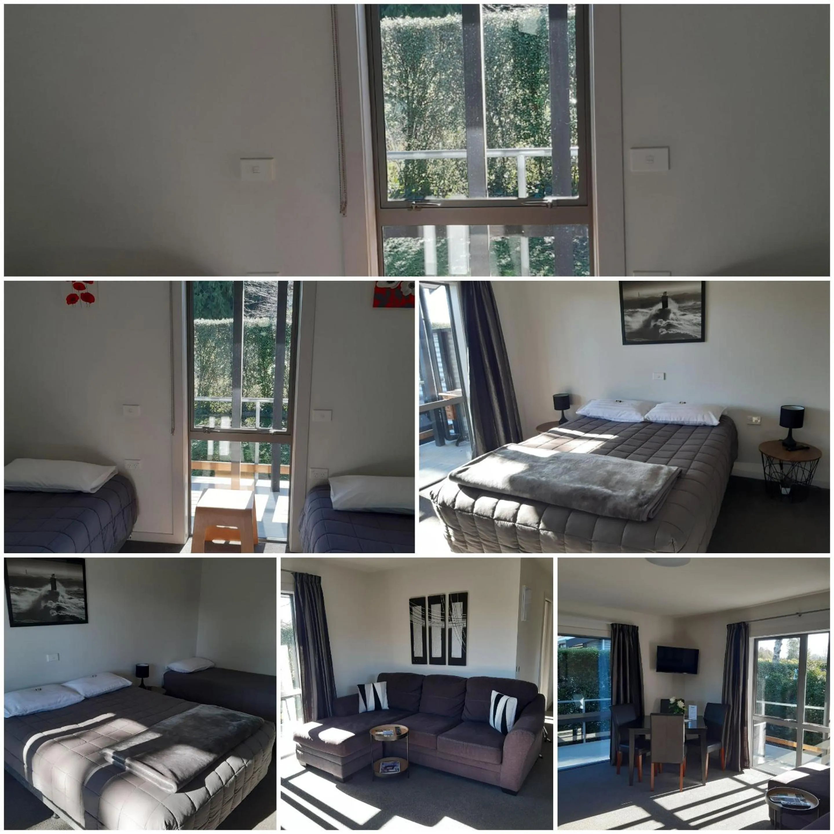 Bed in Black on Grey