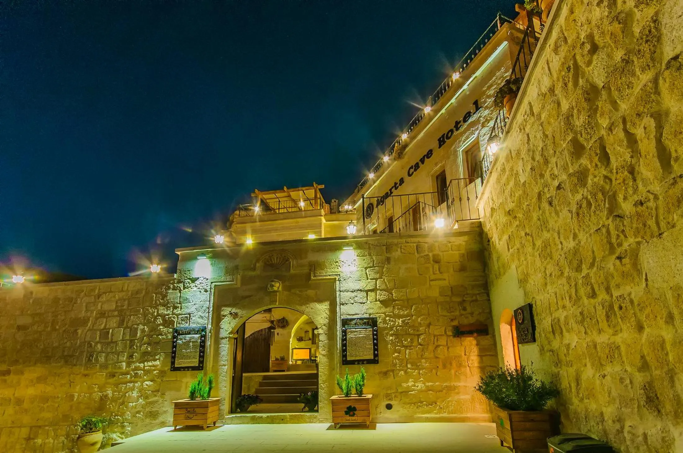 Facade/entrance in Agarta Cave Hotel