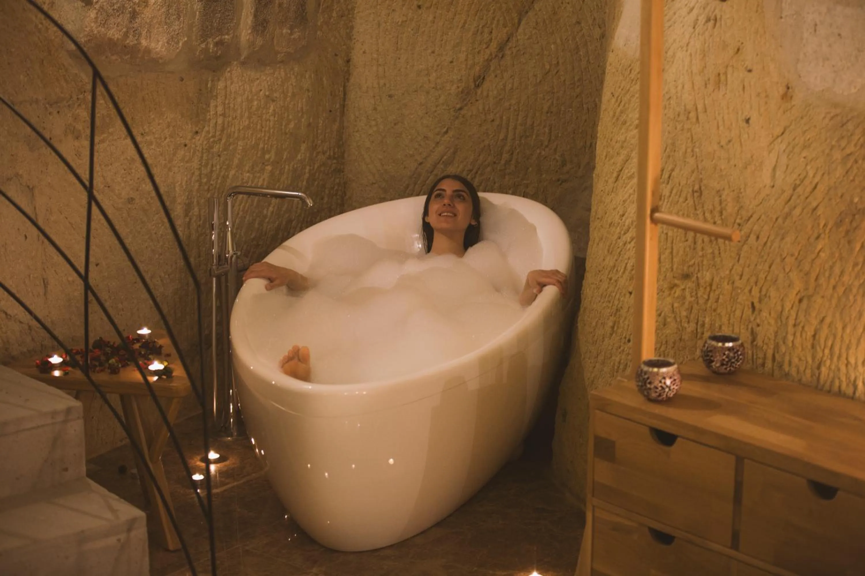 Bathroom in Agarta Cave Hotel