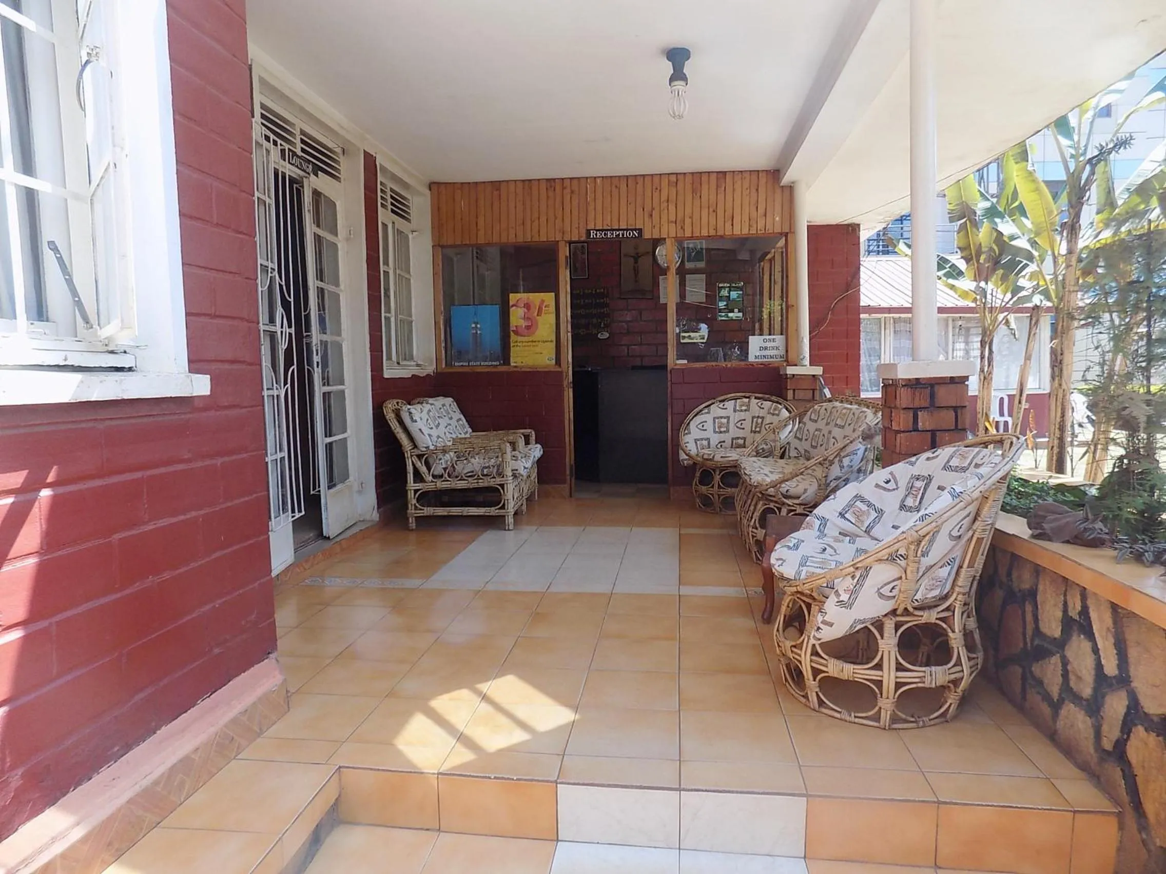 Lobby or reception in Manhattan Guesthouse Kampala