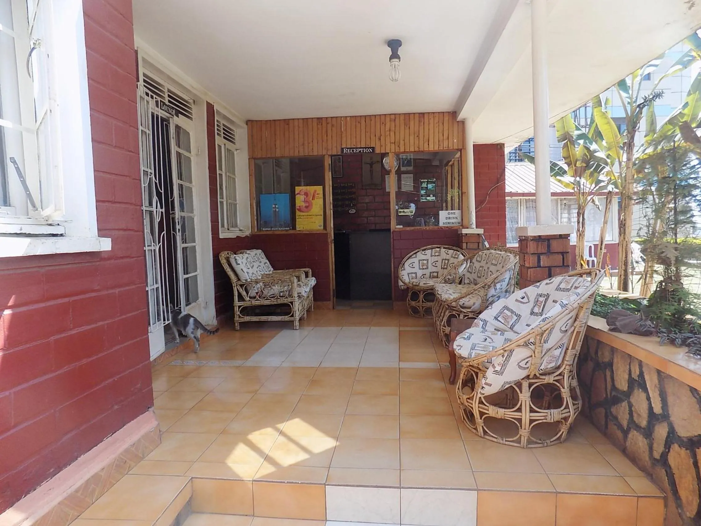 Lobby or reception in Manhattan Guesthouse Kampala