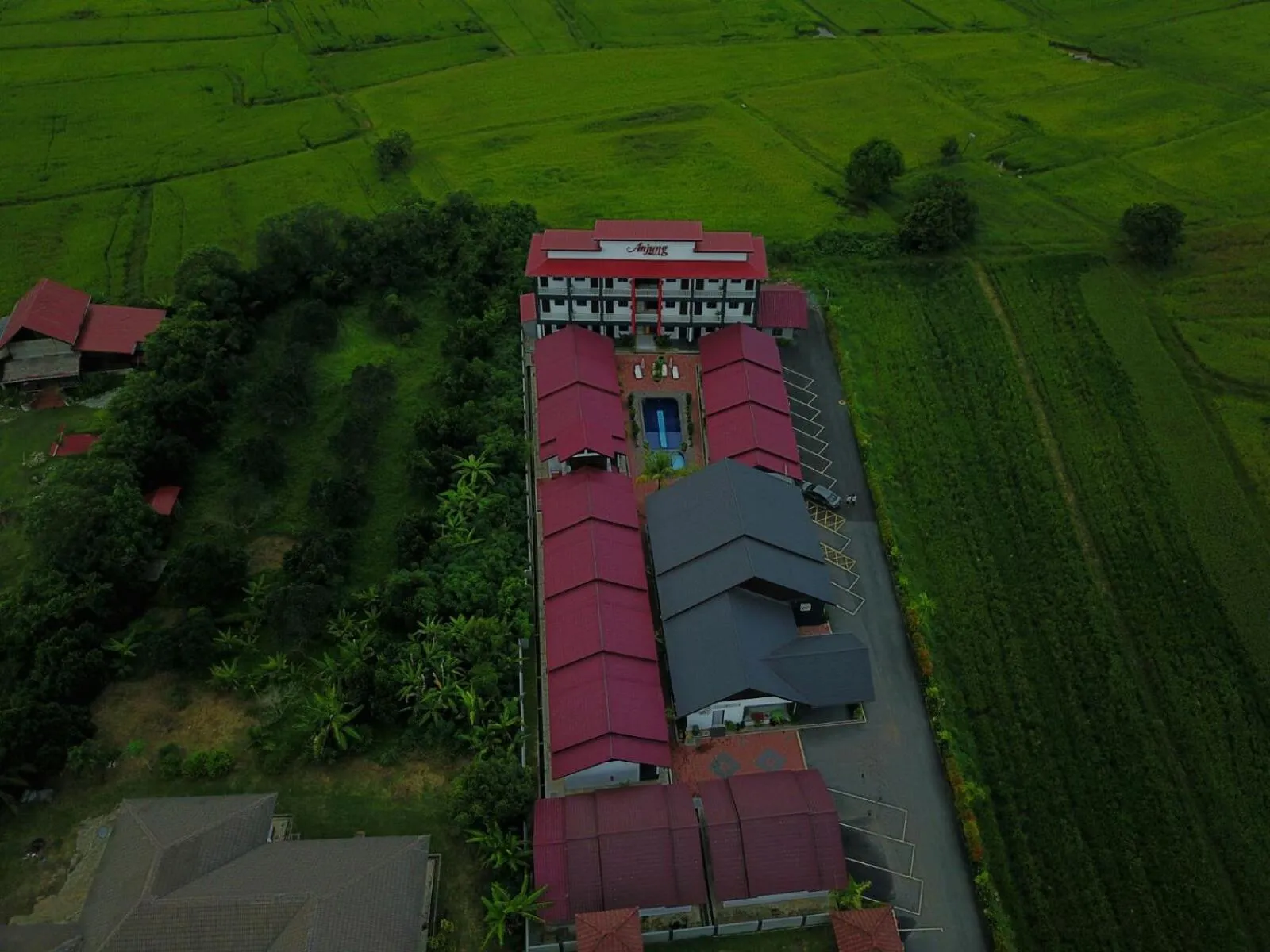 Facade/entrance in Anjung Villa