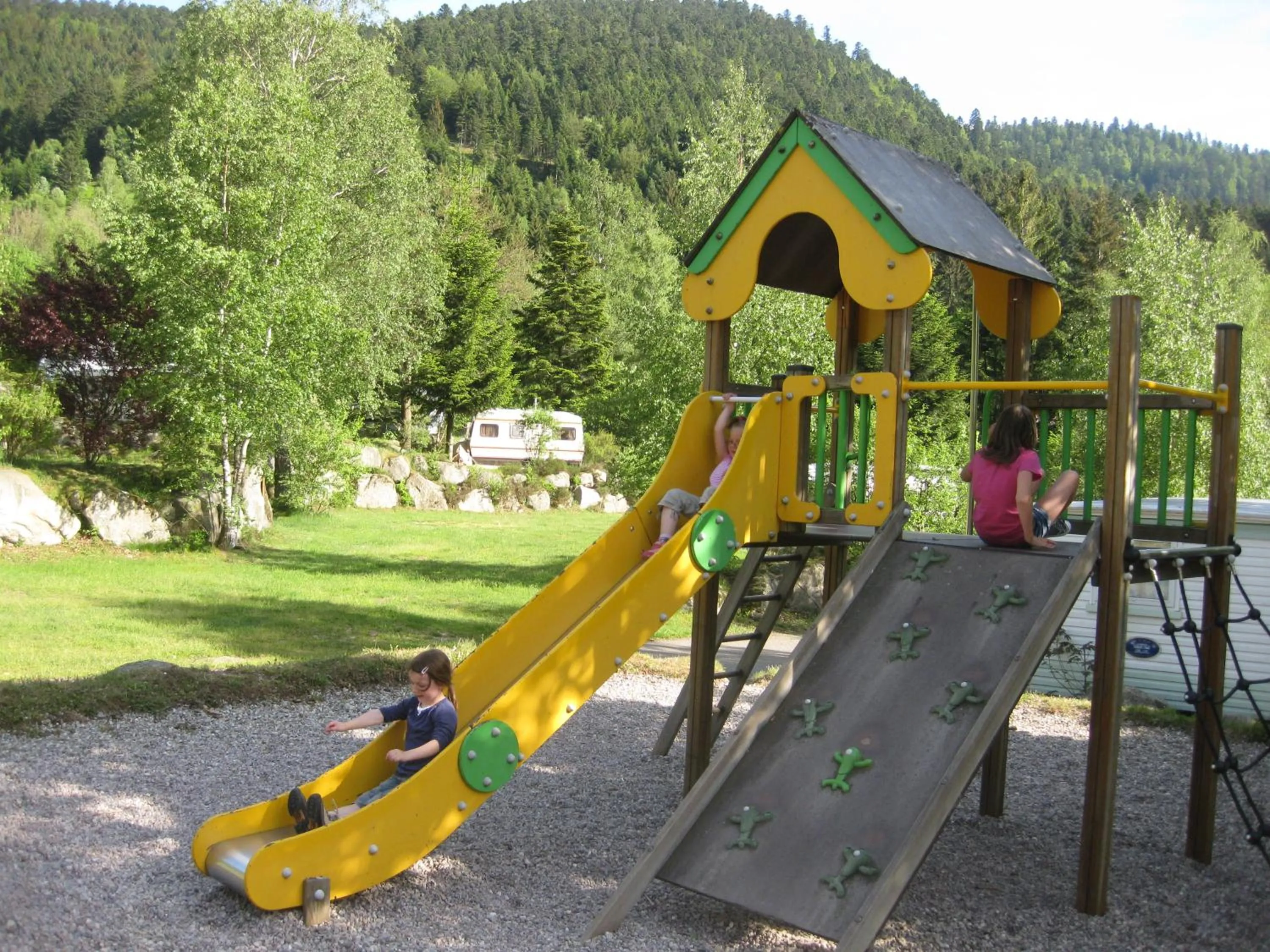 Children play ground in camping du haut des bluches