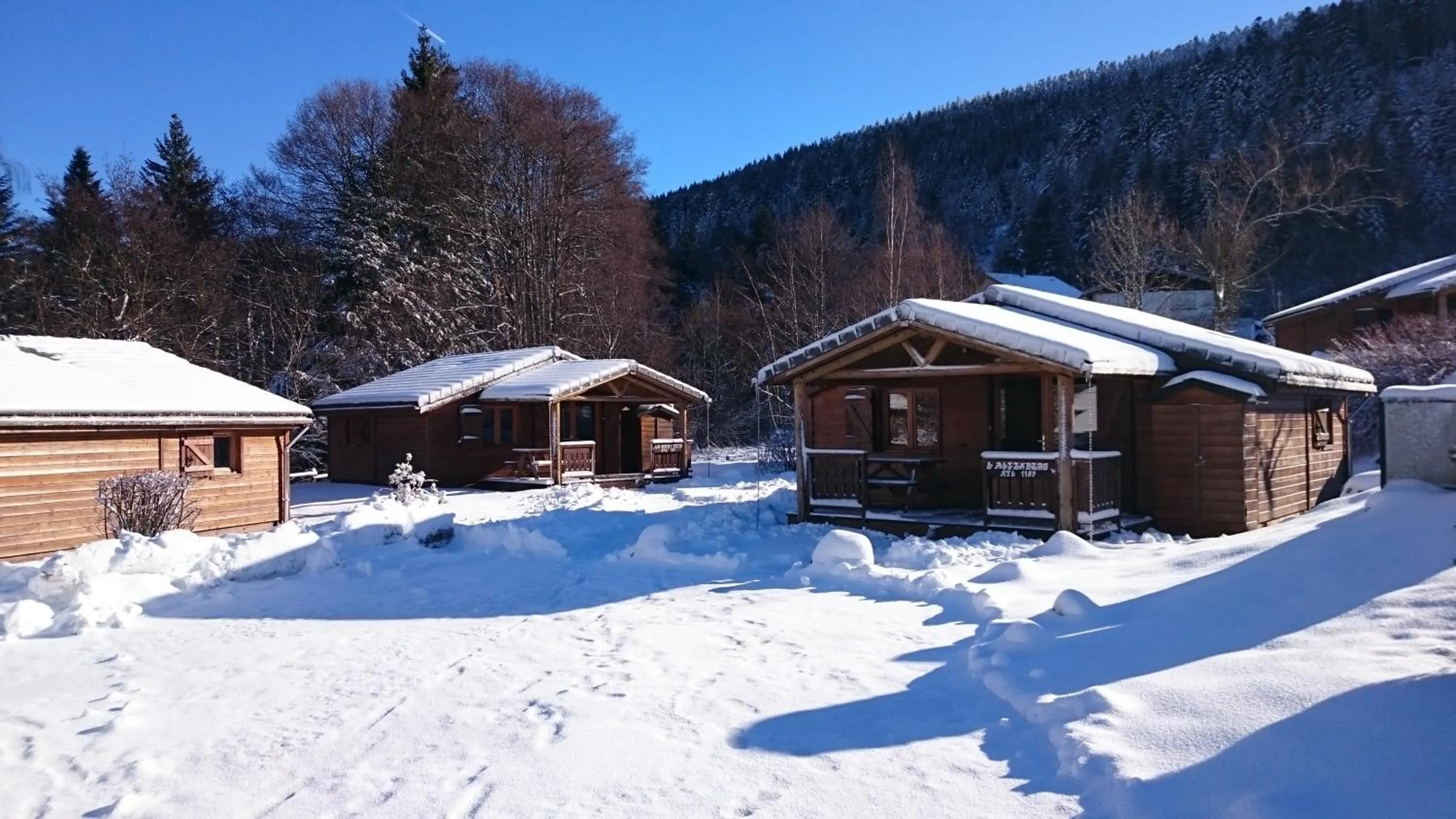 Winter in camping du haut des bluches