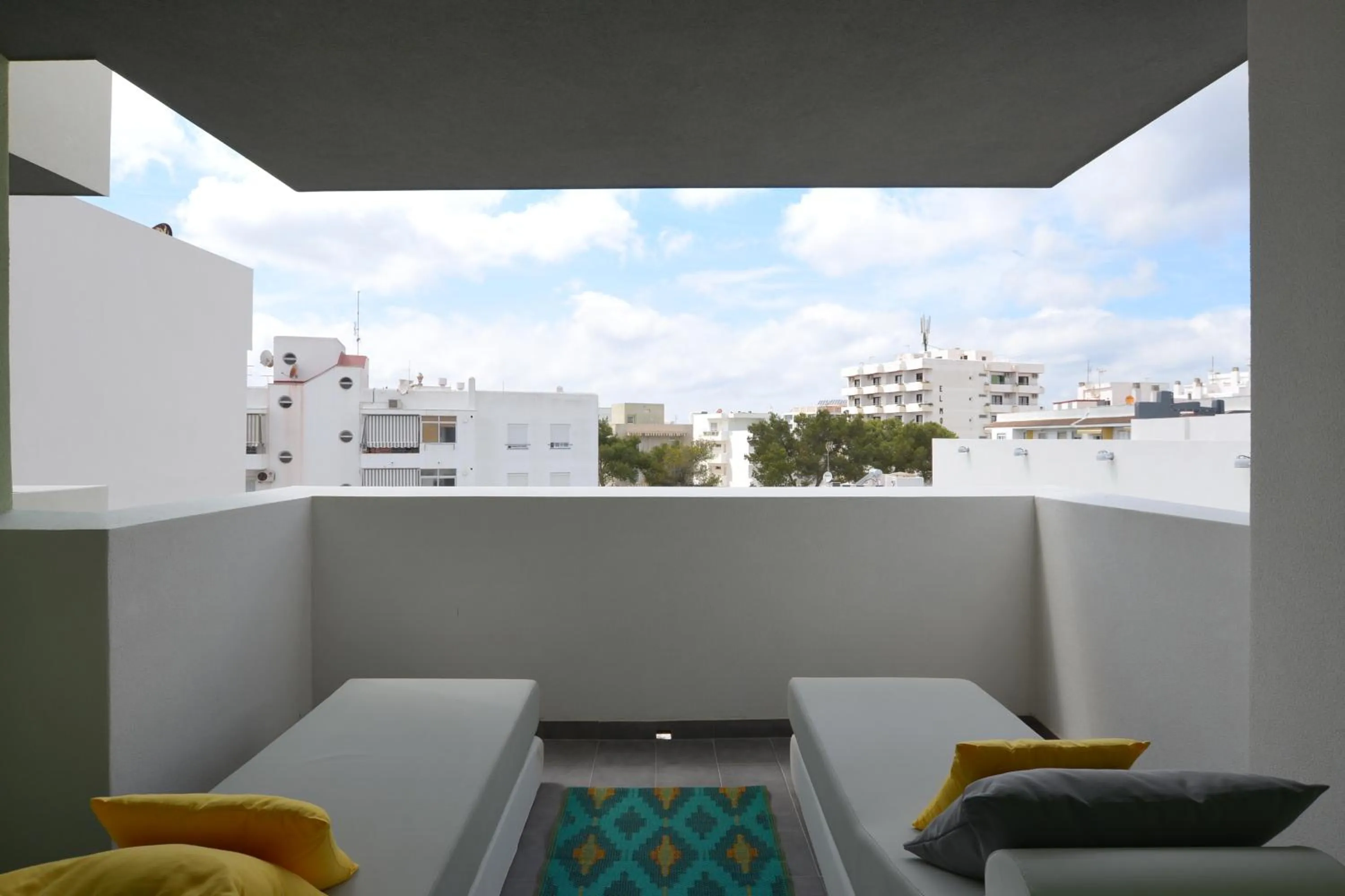 Balcony/Terrace in AMISTAT Island Hostel Ibiza - ALBERGUE JUVENIL