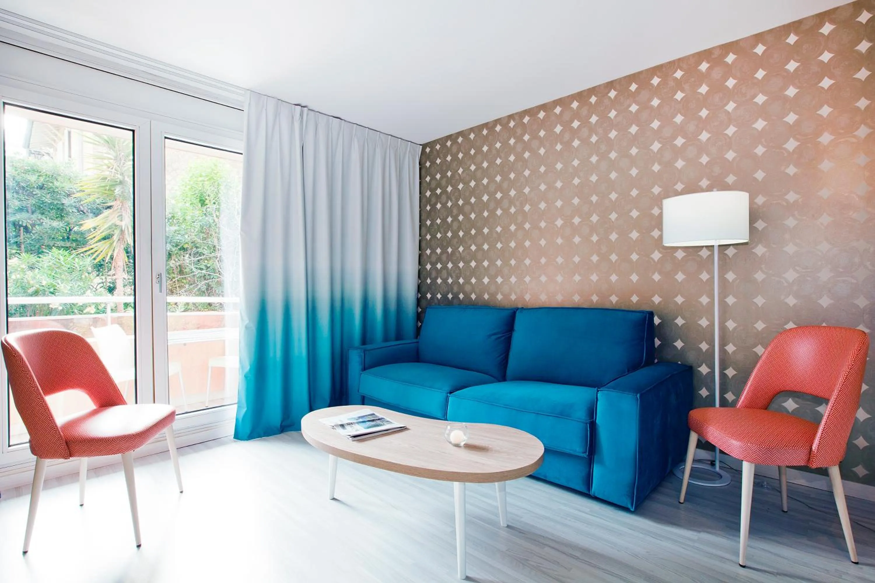 Seating area in Residhome Nice Promenade