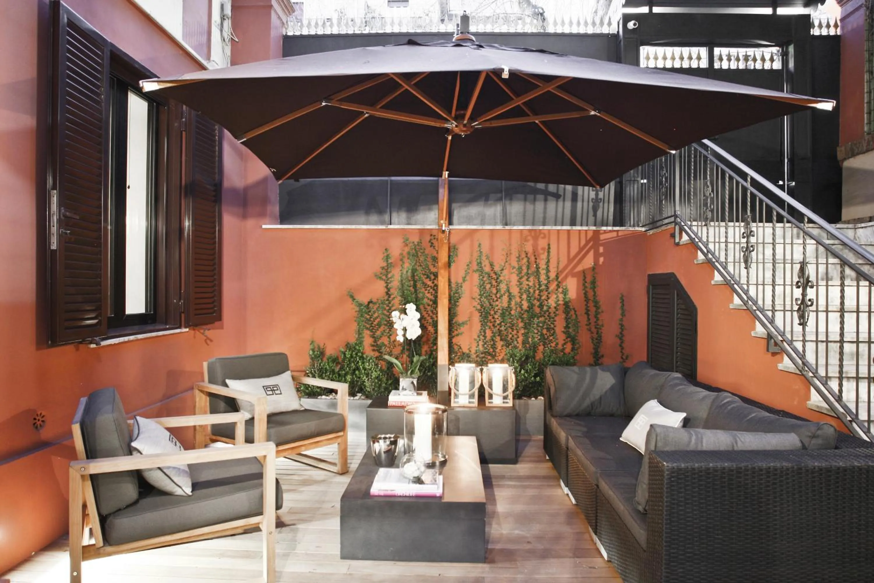 Patio in Parioli Place B&B