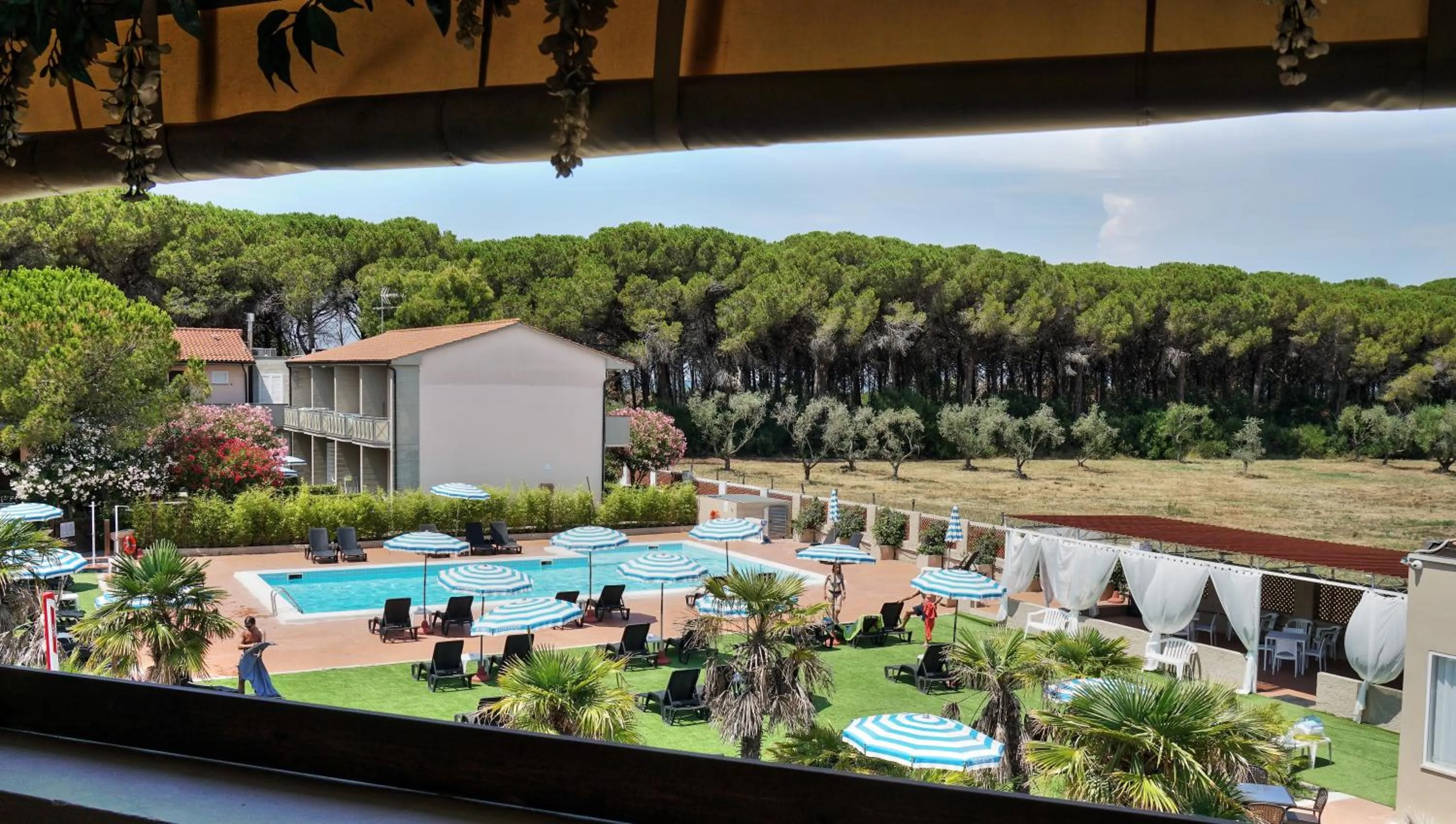 Pool view in Oleandri Suite Hotel