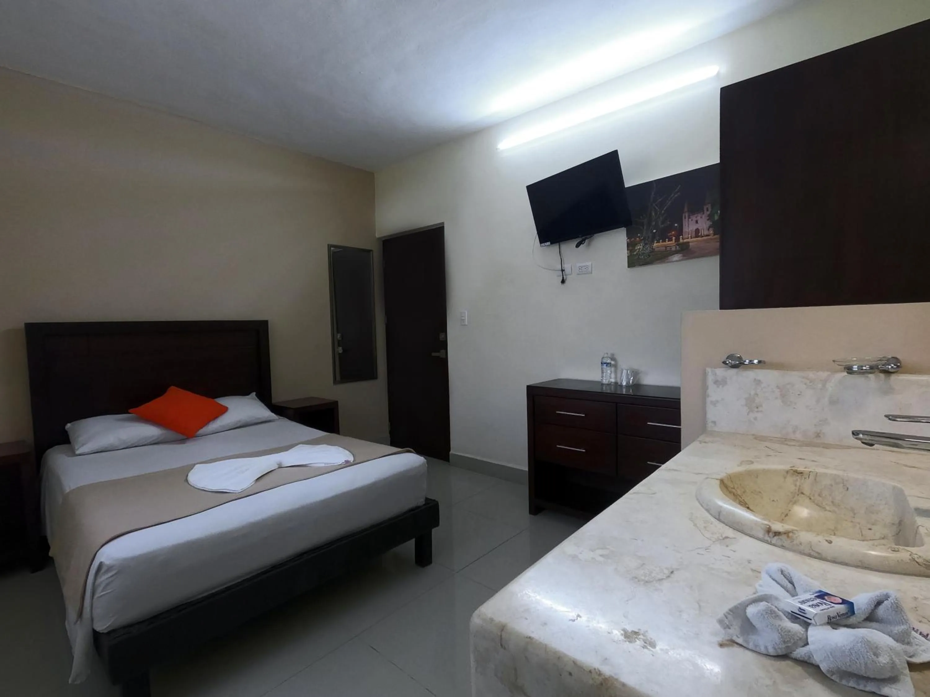 Bed in Hotel Casa Rosario