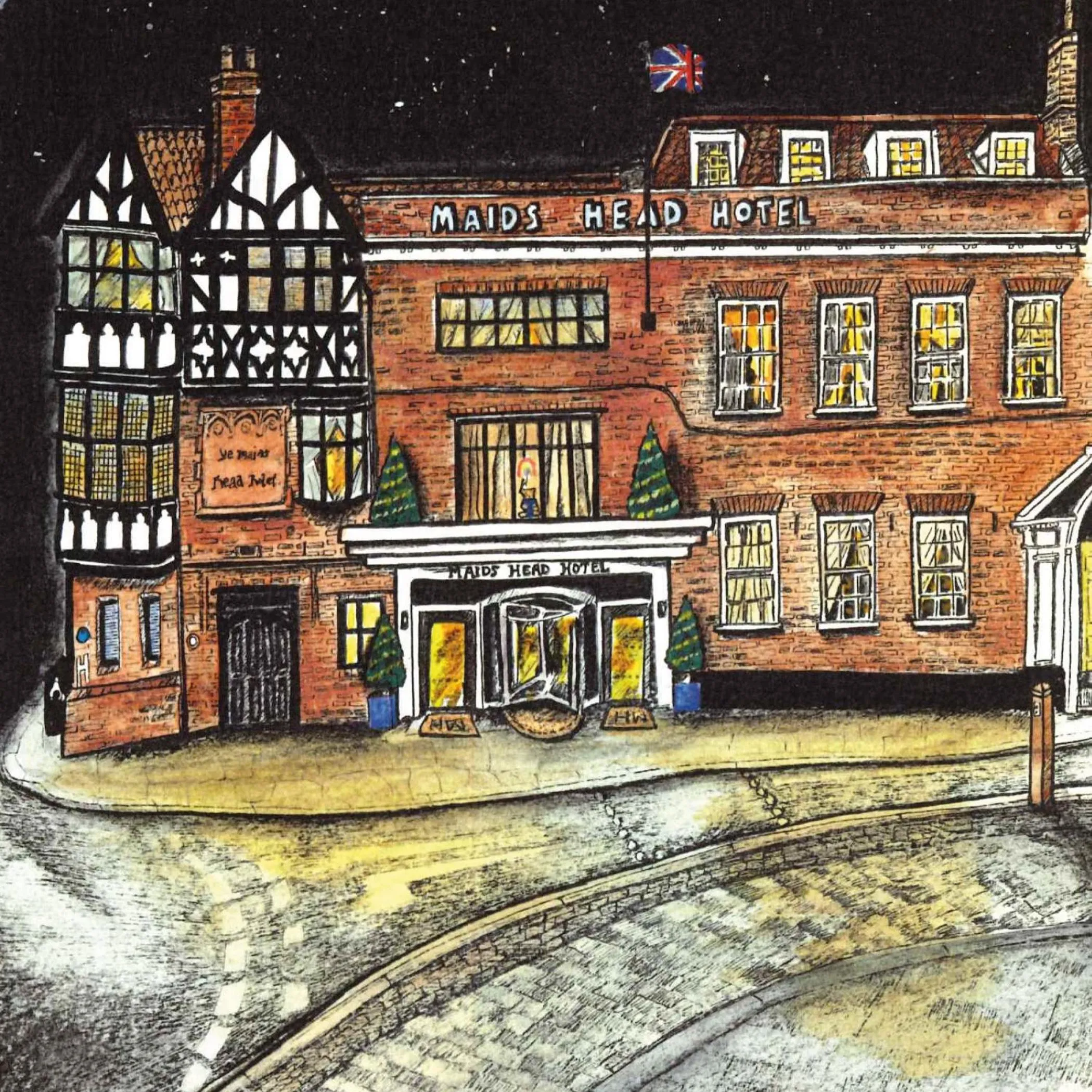 Property building in The Maids Head Hotel