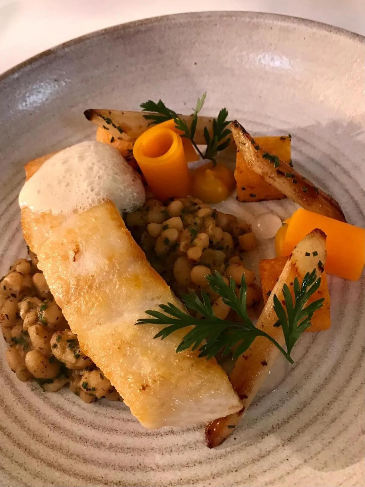 Food close-up in The Maids Head Hotel