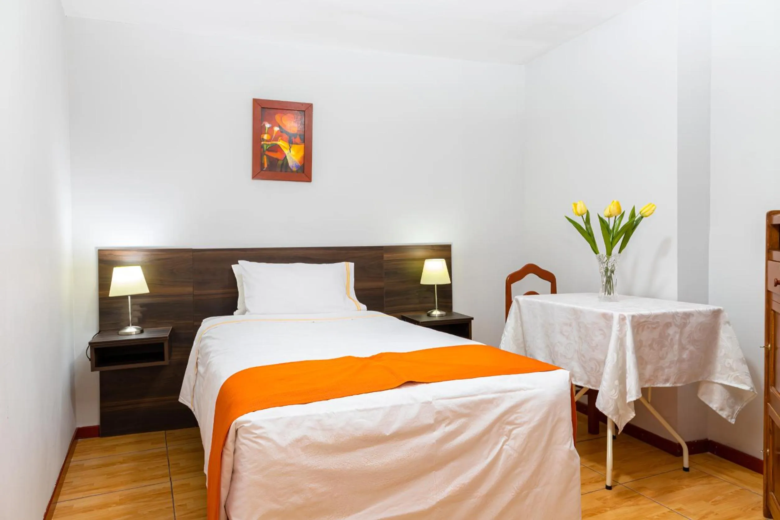 Bed in Hotel Plaza San Antonio Arequipa