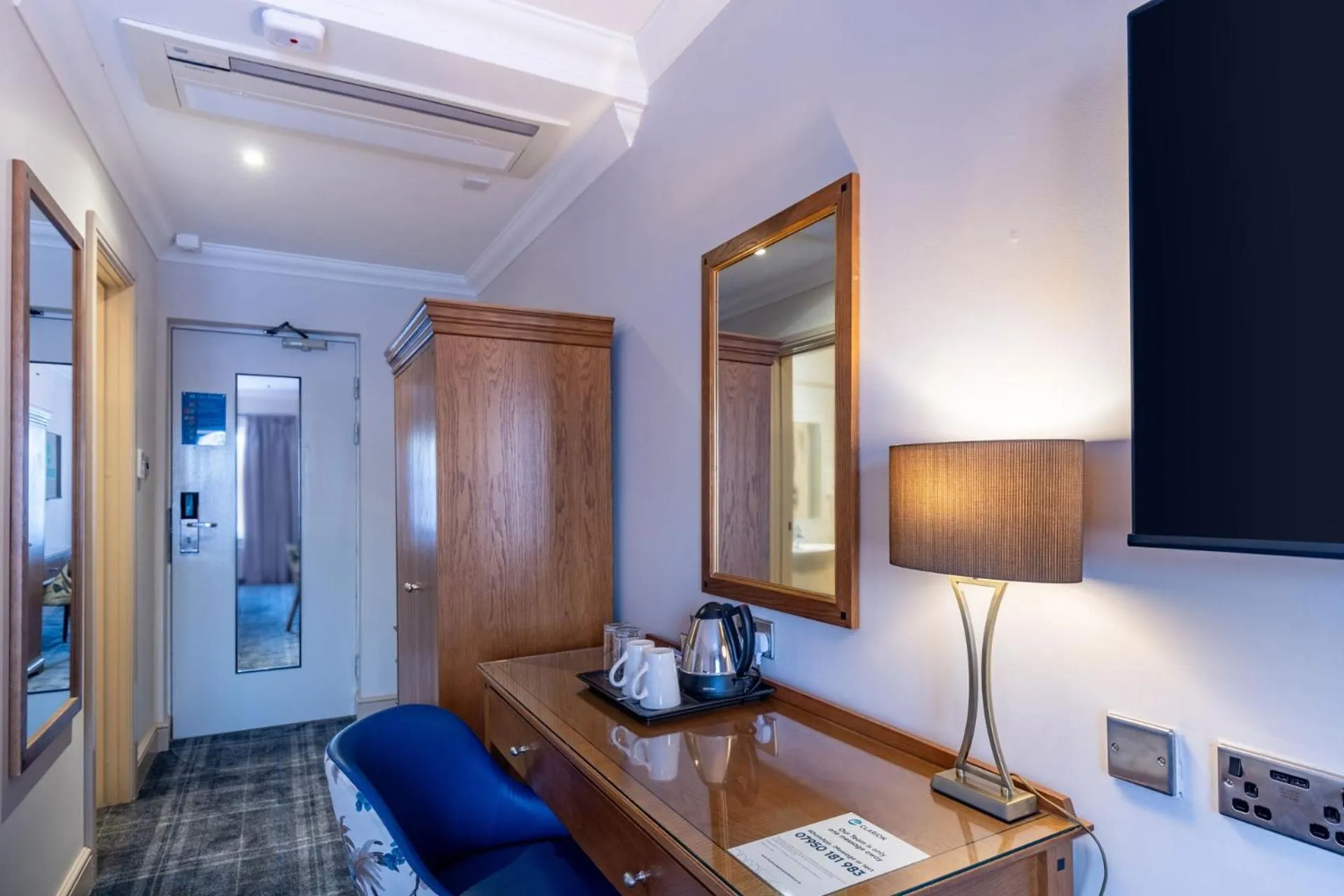 Decorative detail, Bed in Clarion Hotel Charlecote Pheasant