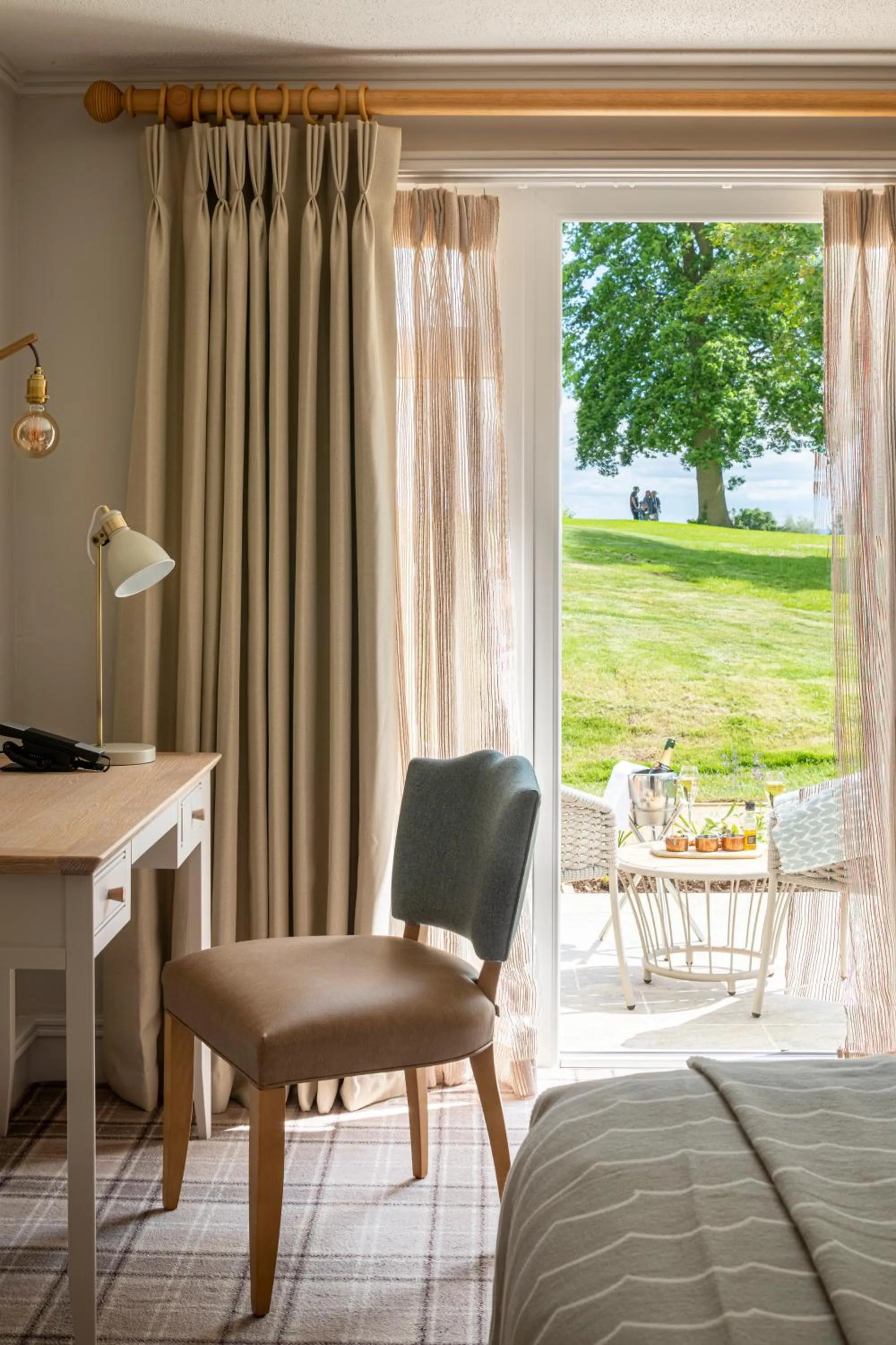 Garden view in Tewkesbury Park