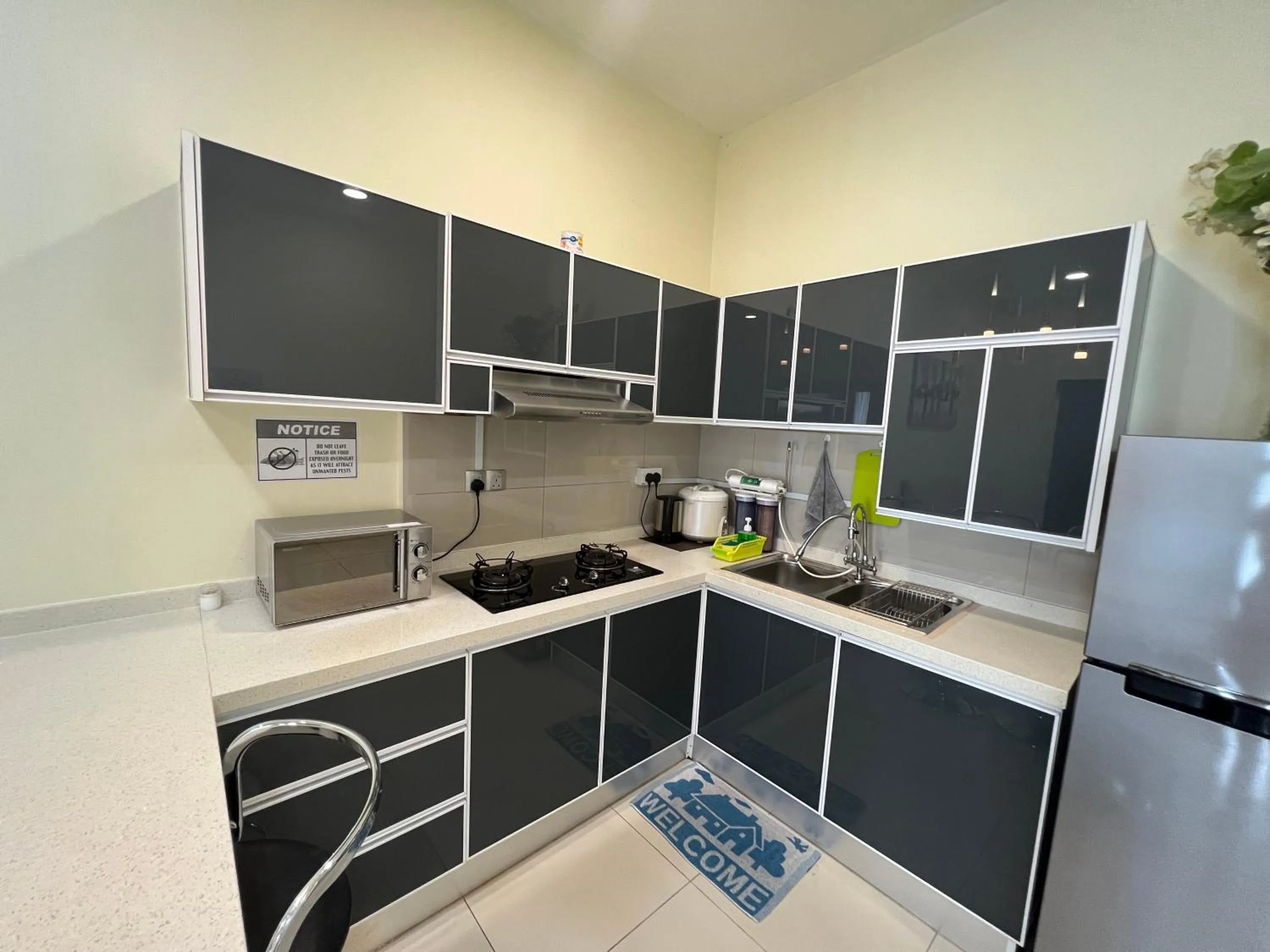 Kitchen or kitchenette in Borneo Coastal Residence @ IMAGO Mall