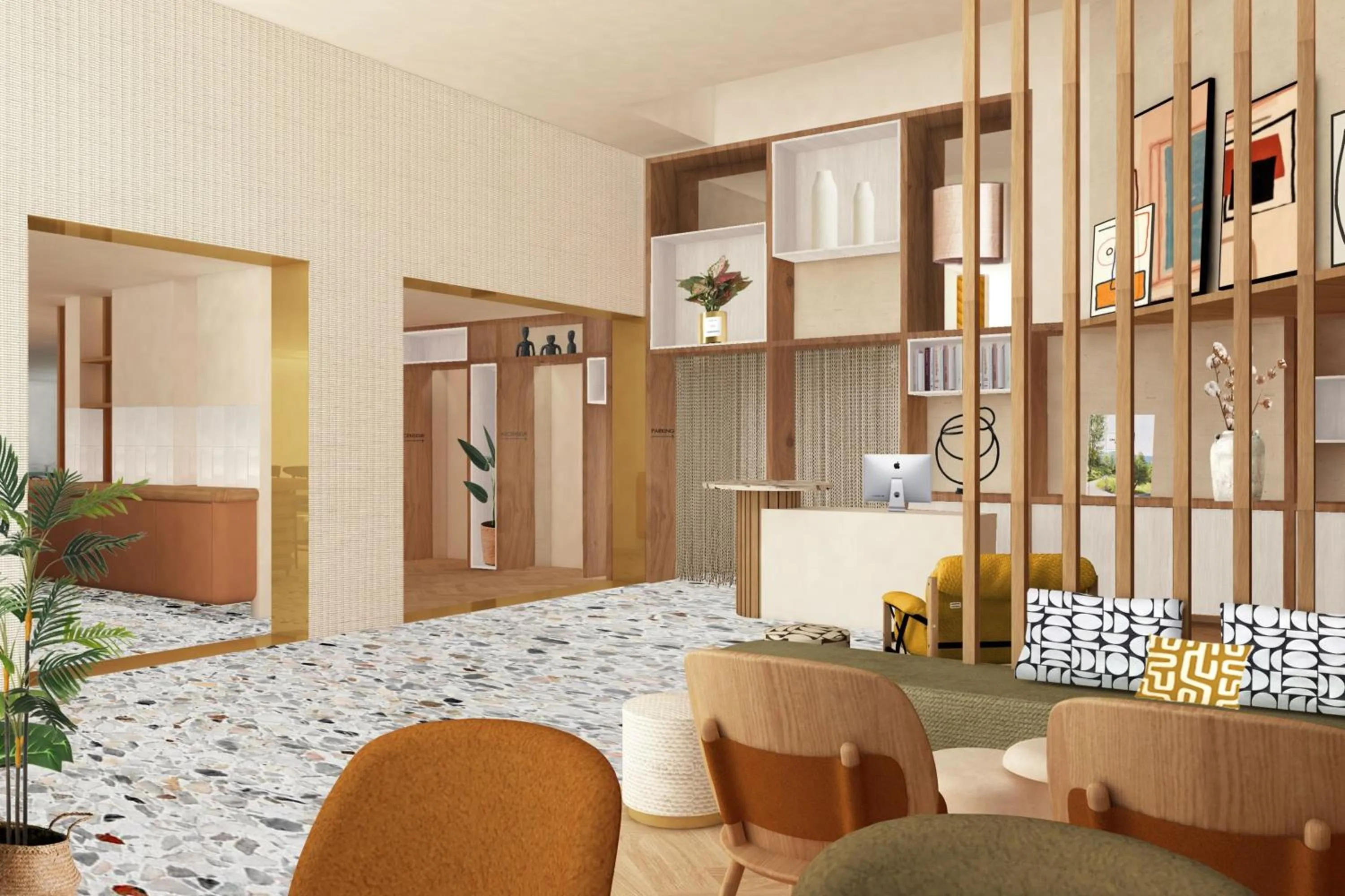 Lobby or reception in Residence Inn by Marriott Paris Didot Montparnasse