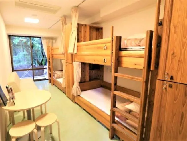 bunk bed, Bed in Kyoto Utano Youth Hostel