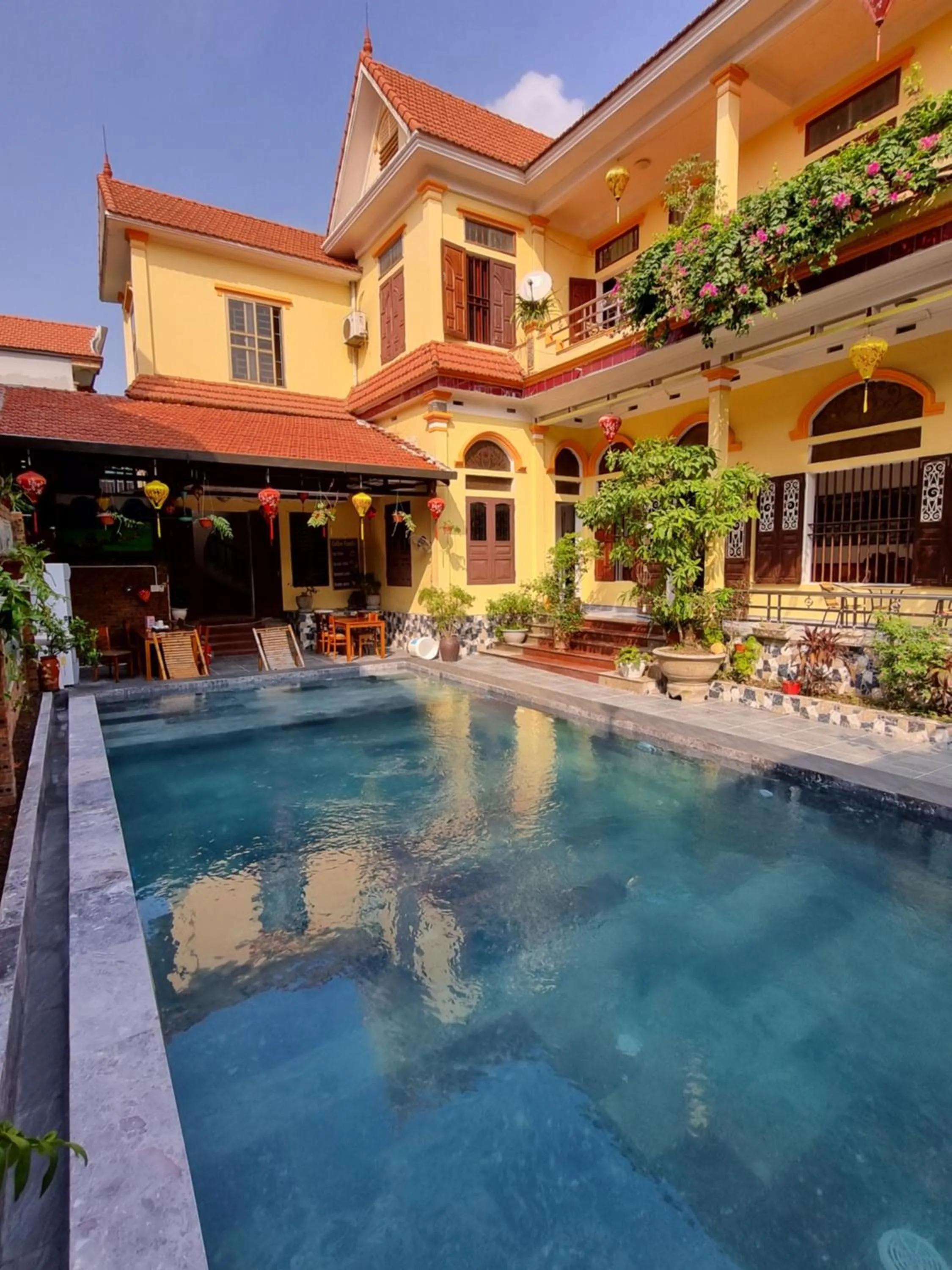 Patio in Tam Coc Family Hotel