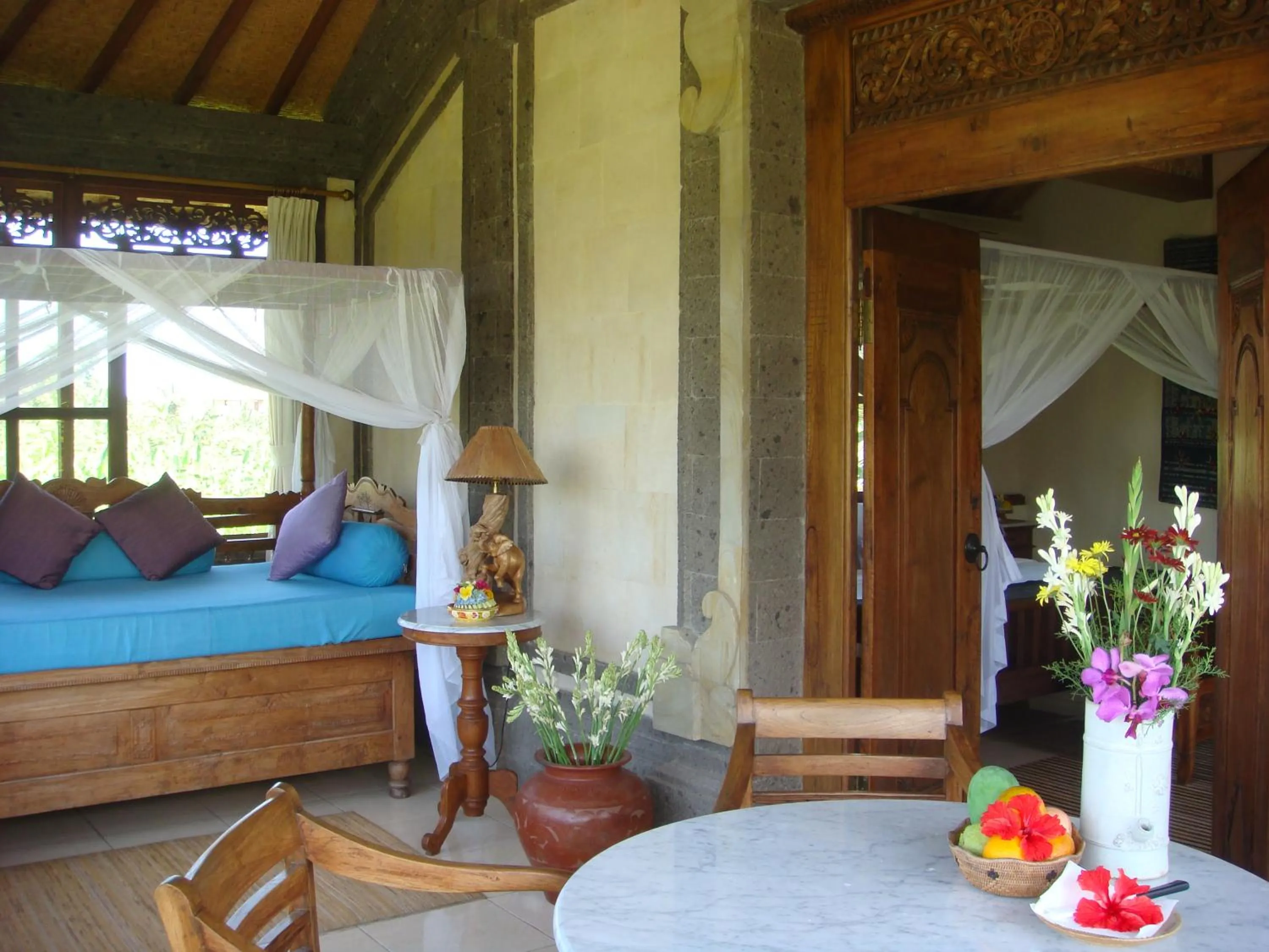 Balcony/Terrace, Bed in Alam Shanti Ubud