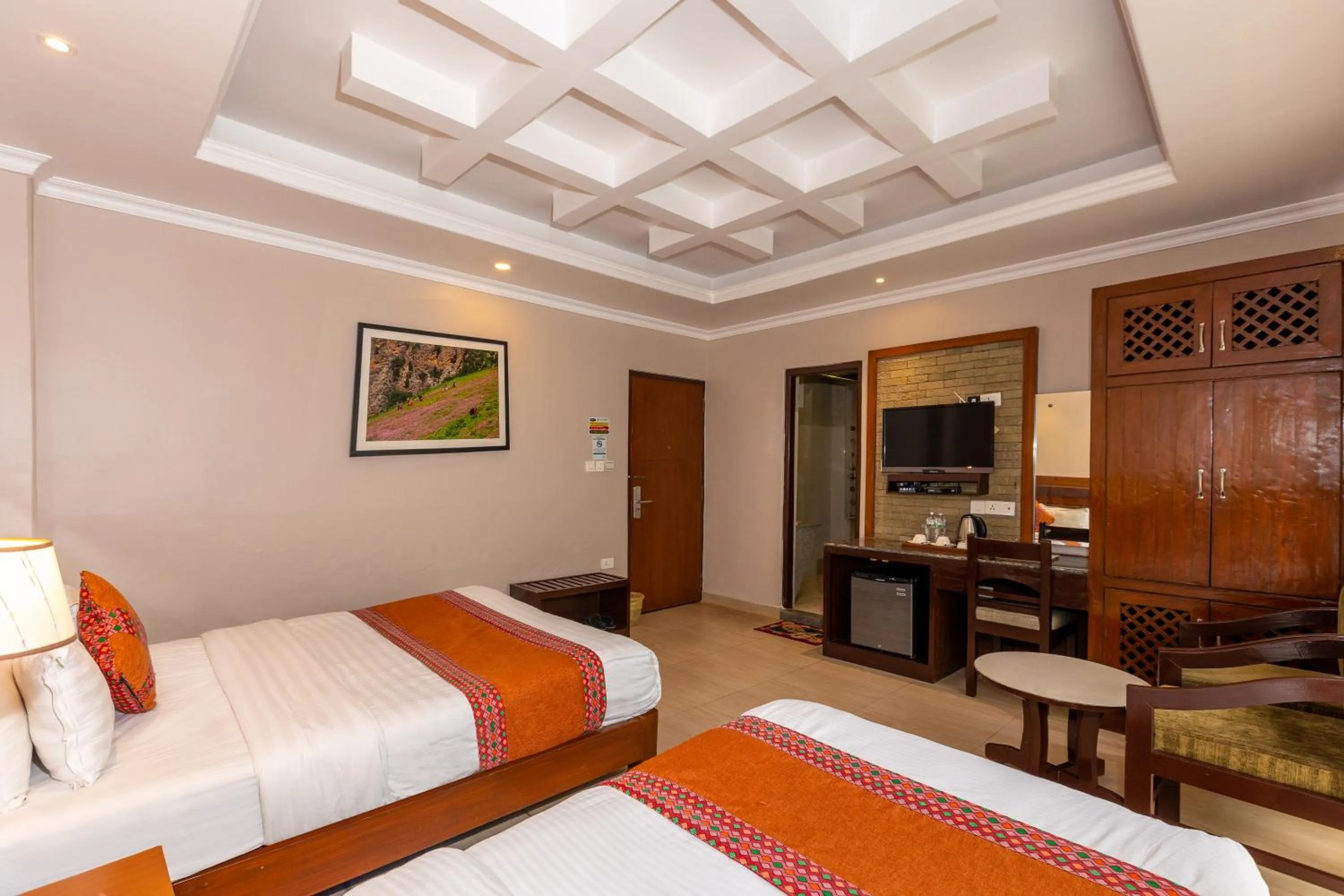 Bed in Kuti Resort & Spa