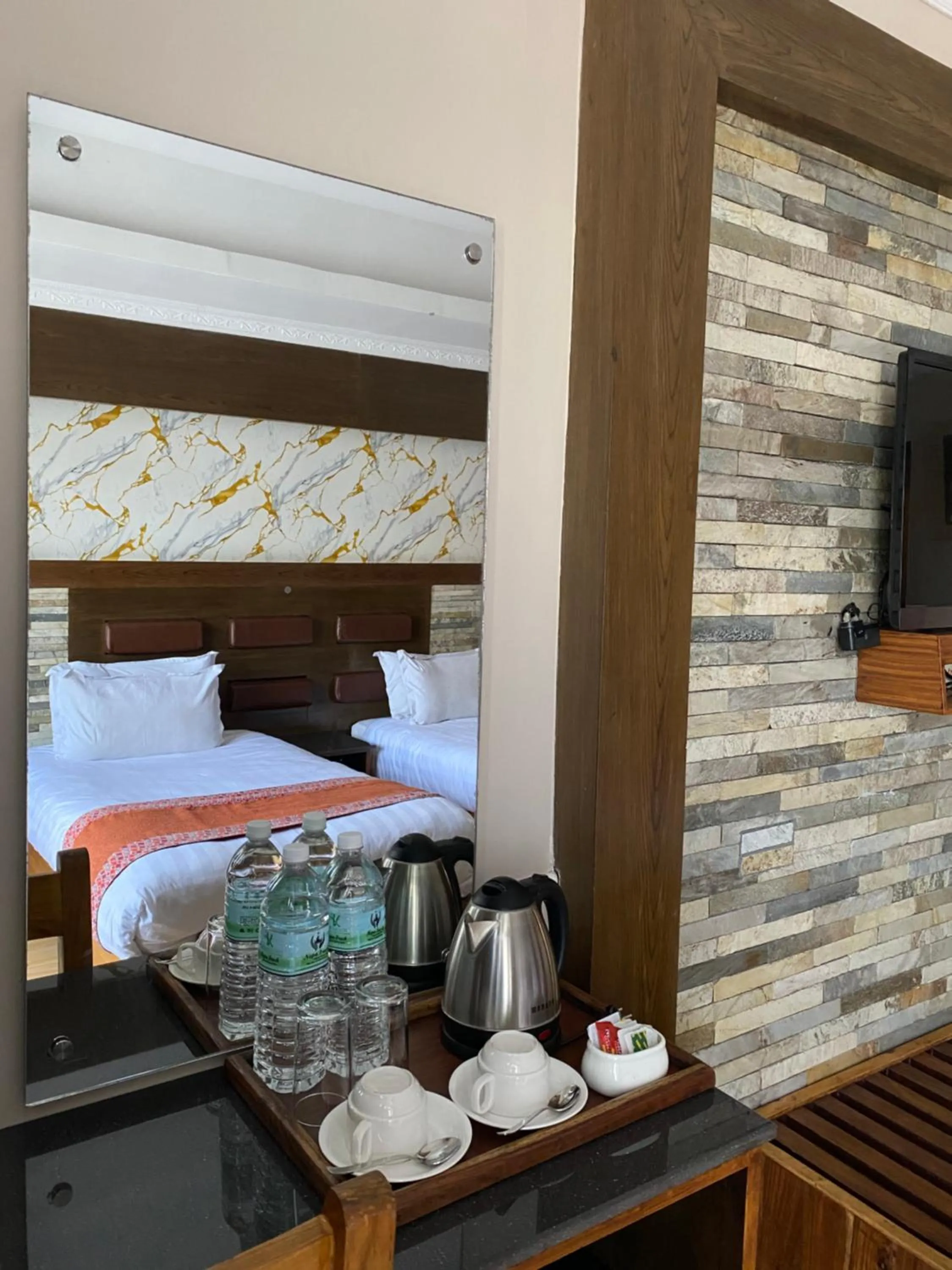 Bed in Kuti Resort & Spa