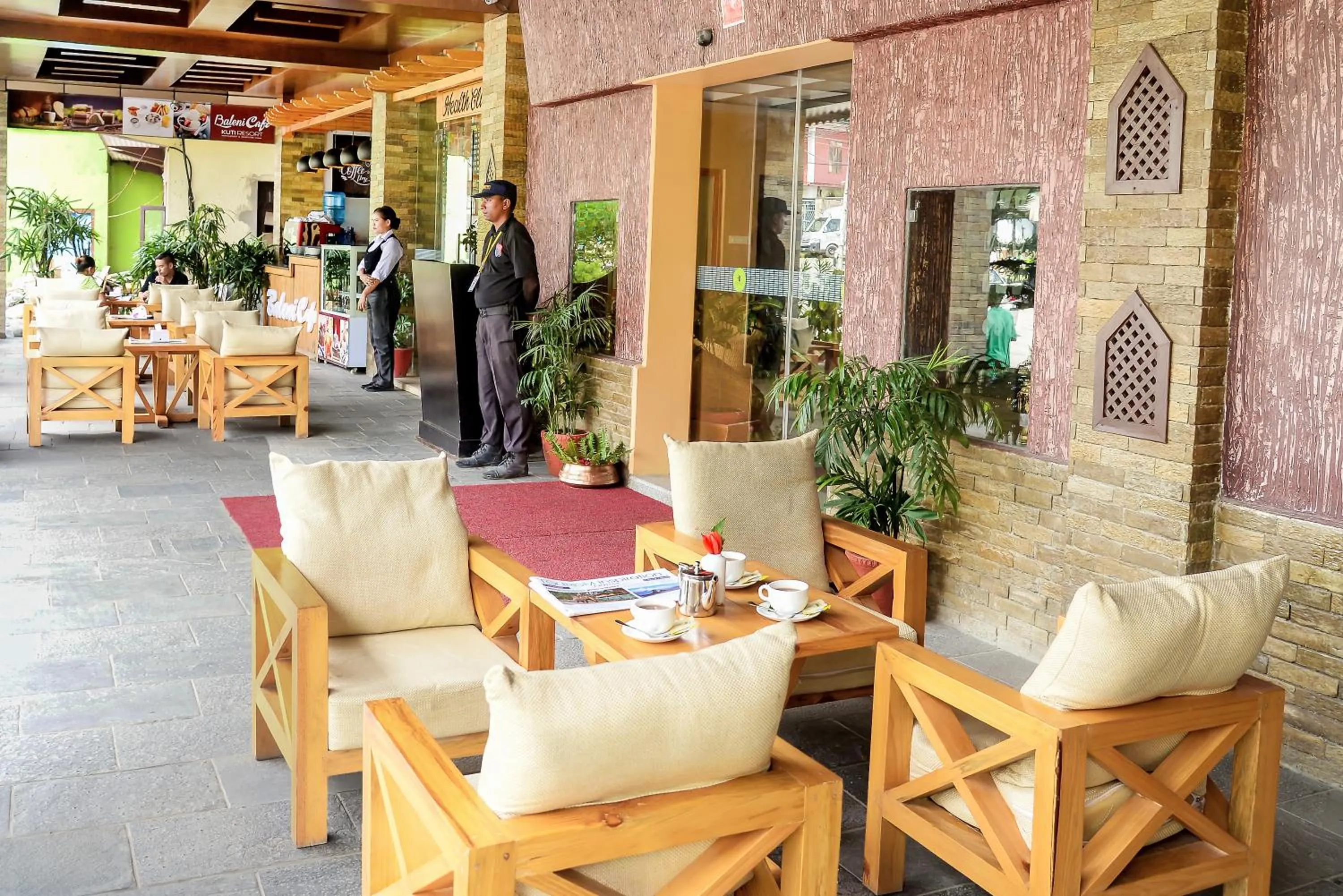 Patio in Kuti Resort & Spa