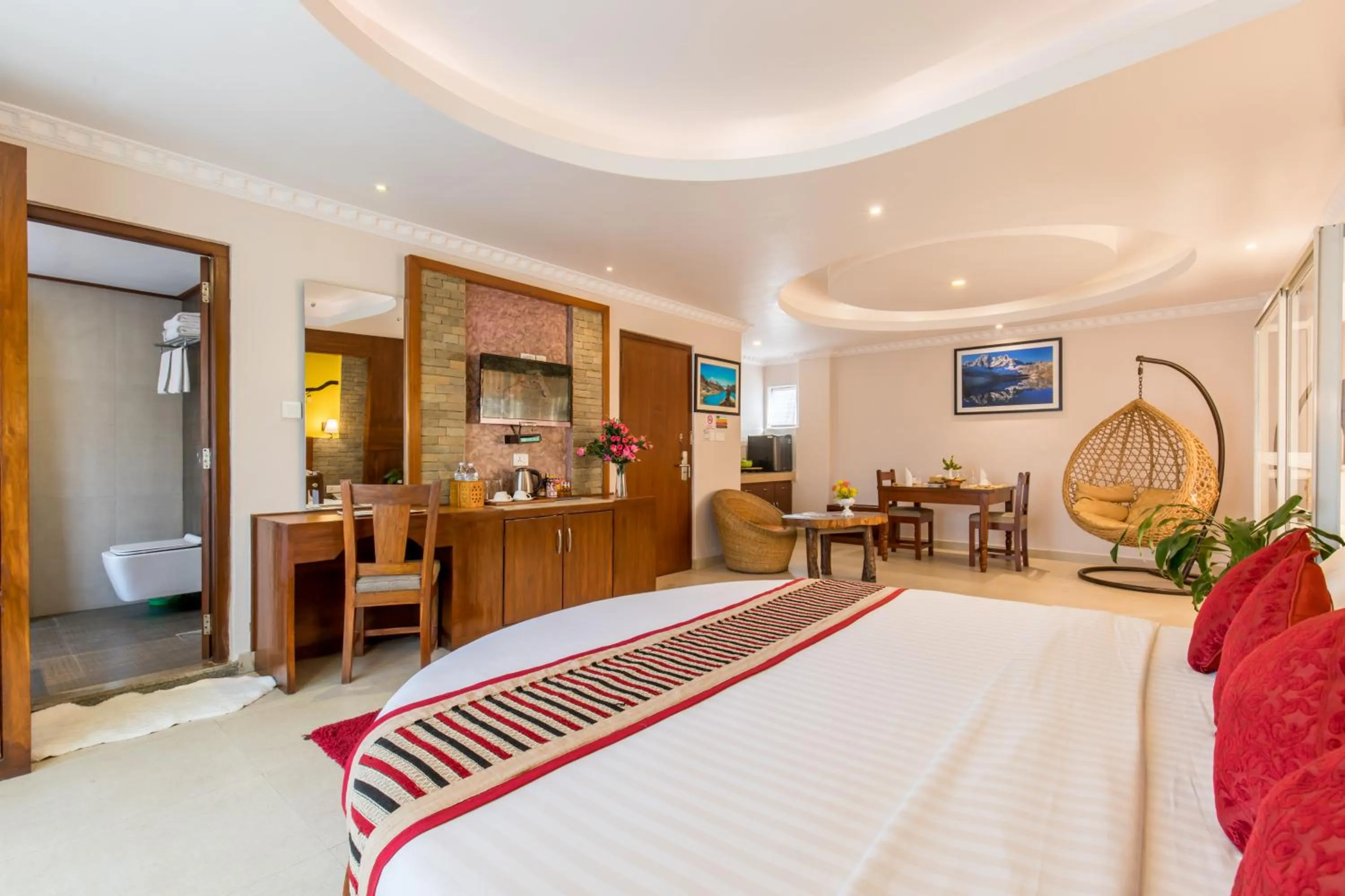 Bed in Kuti Resort & Spa