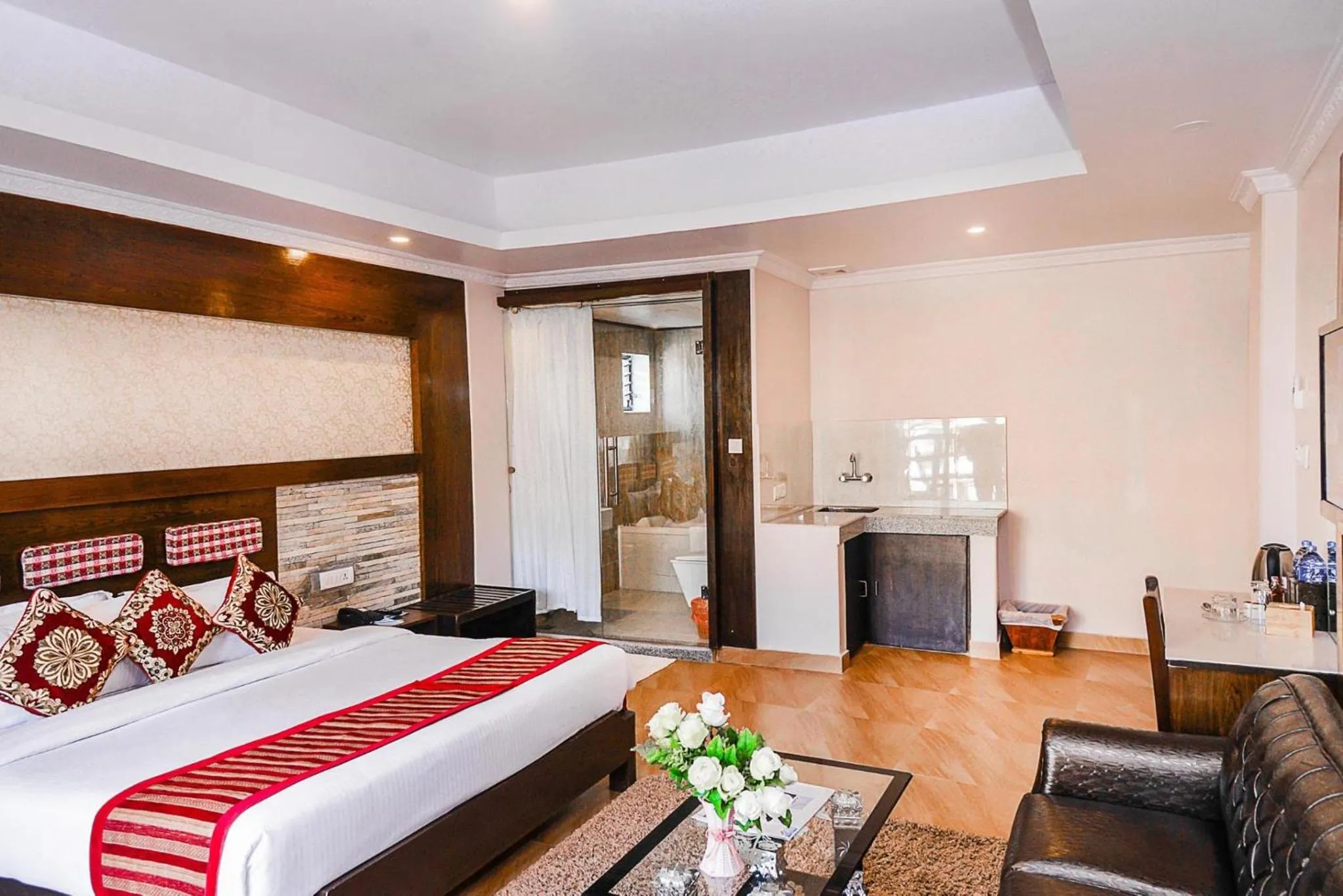 Bed in Kuti Resort & Spa