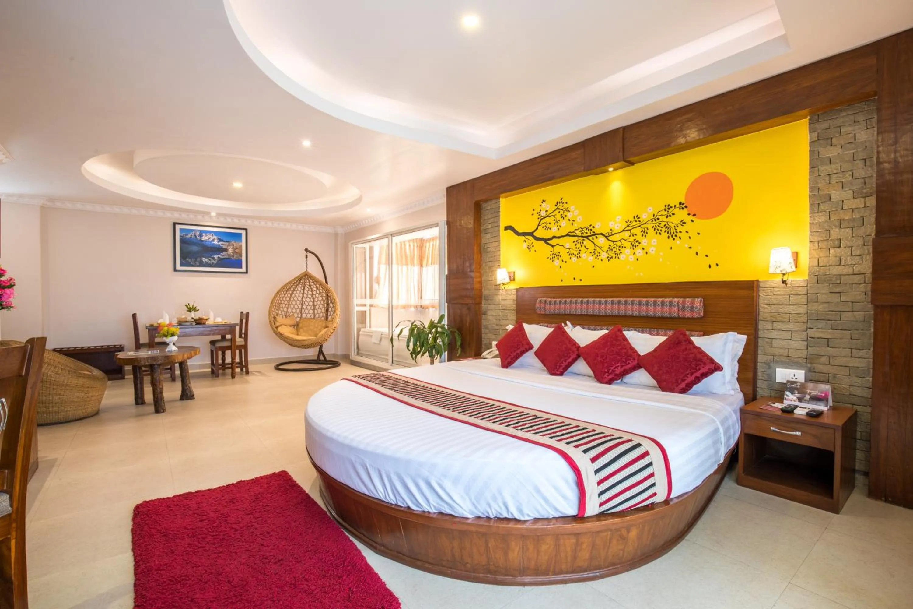 Bed in Kuti Resort & Spa
