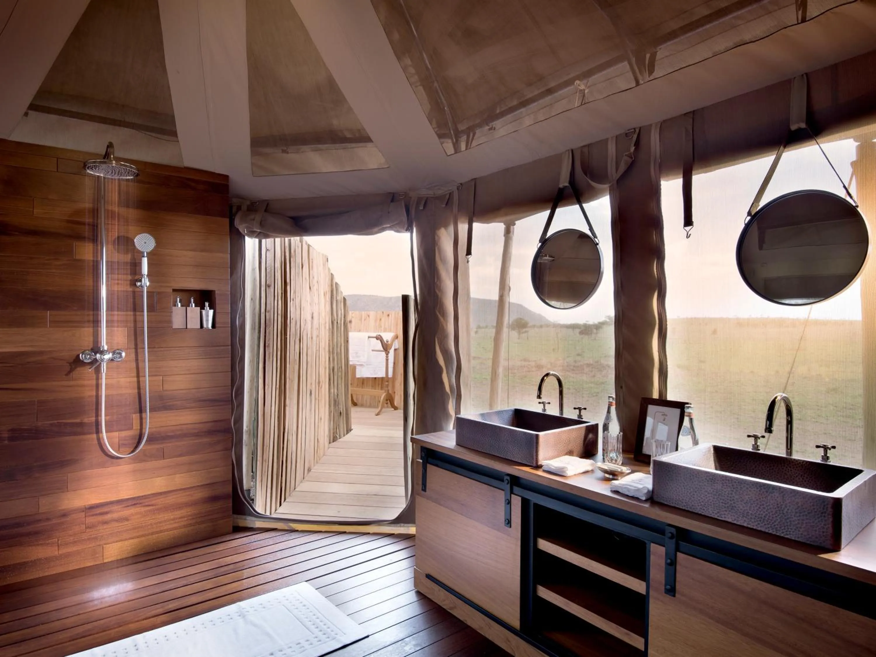 Shower in One Nature Nyaruswiga Serengeti