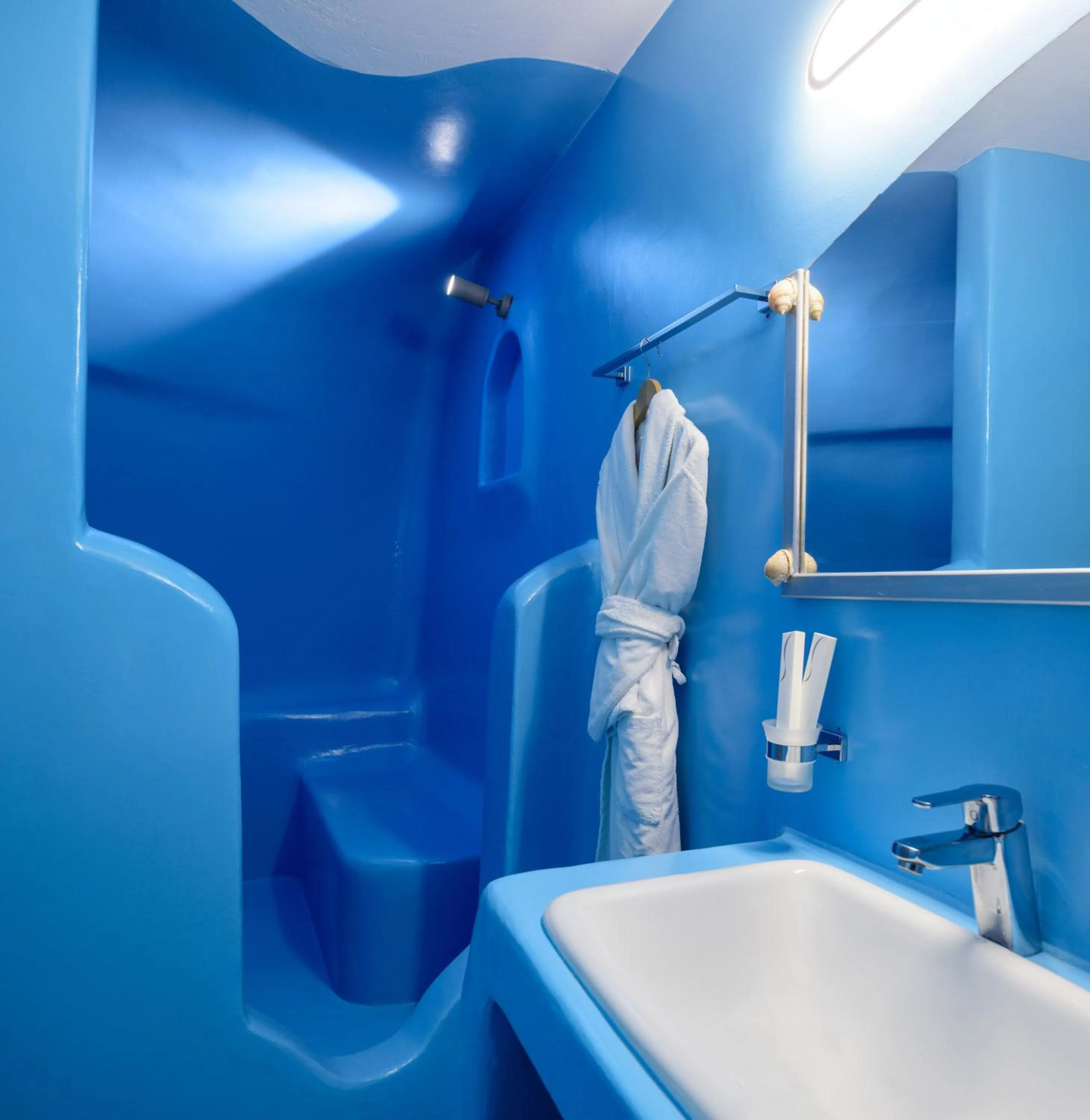 Bathroom in Abyssanto Suites and Spa