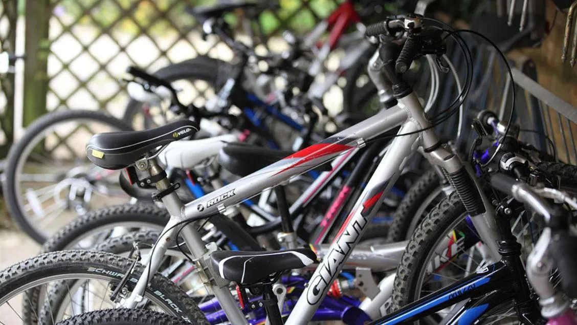 Cycling in Sandown Cottage