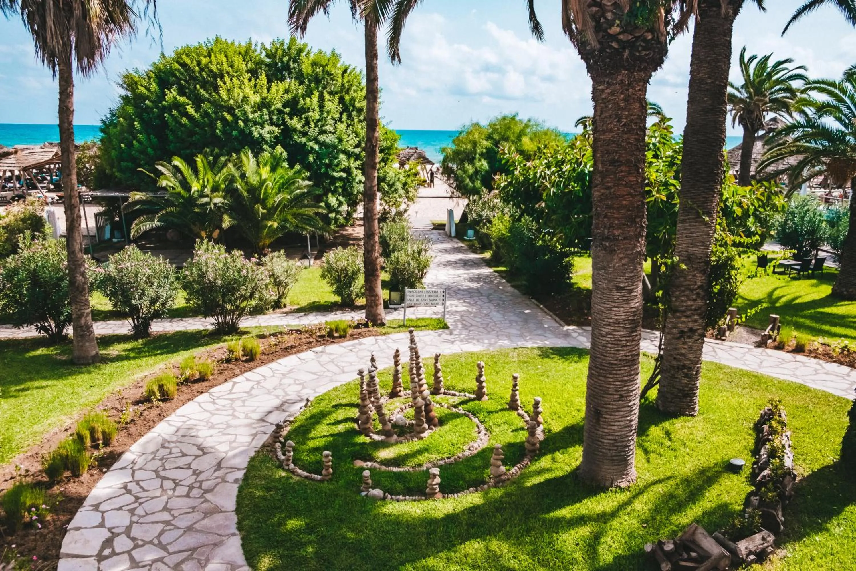 Garden in The Orangers Beach Resort and Bungalows All Inclusive