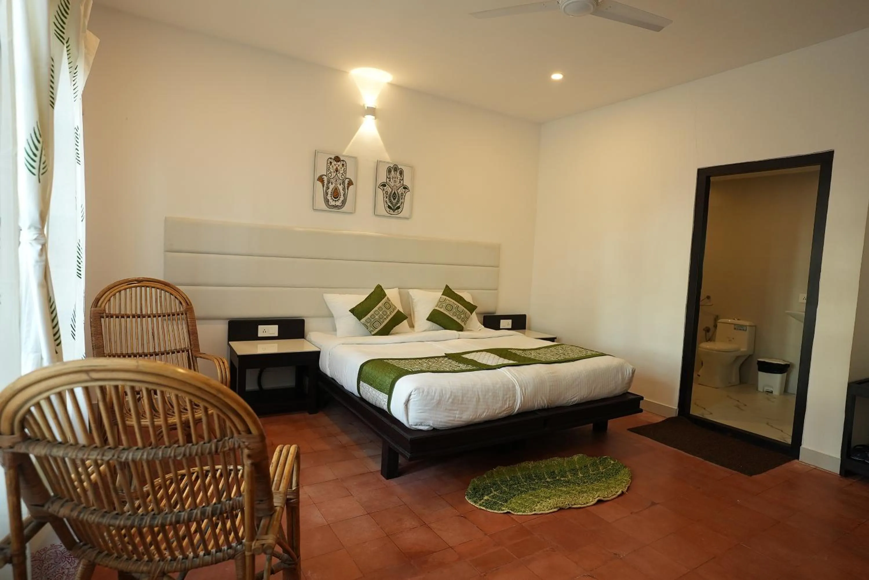 Bed in Veda5 Ayurveda Living Village