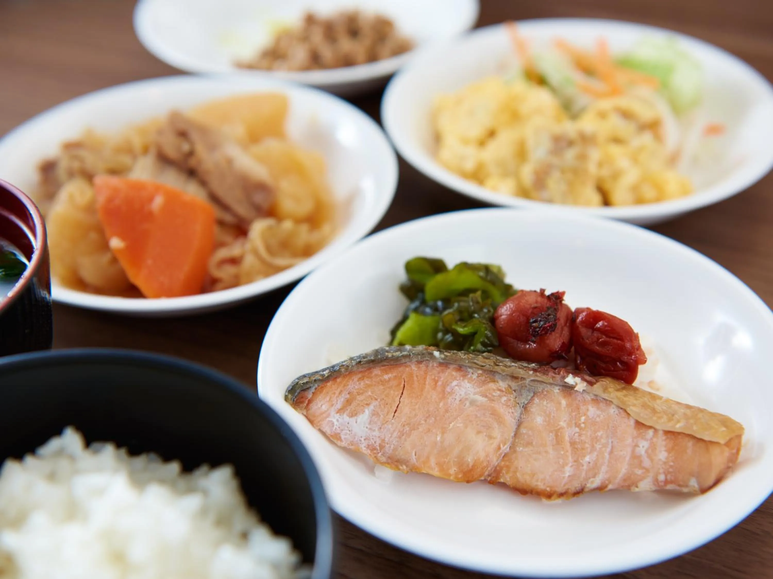 Buffet breakfast in Super Hotel Mito