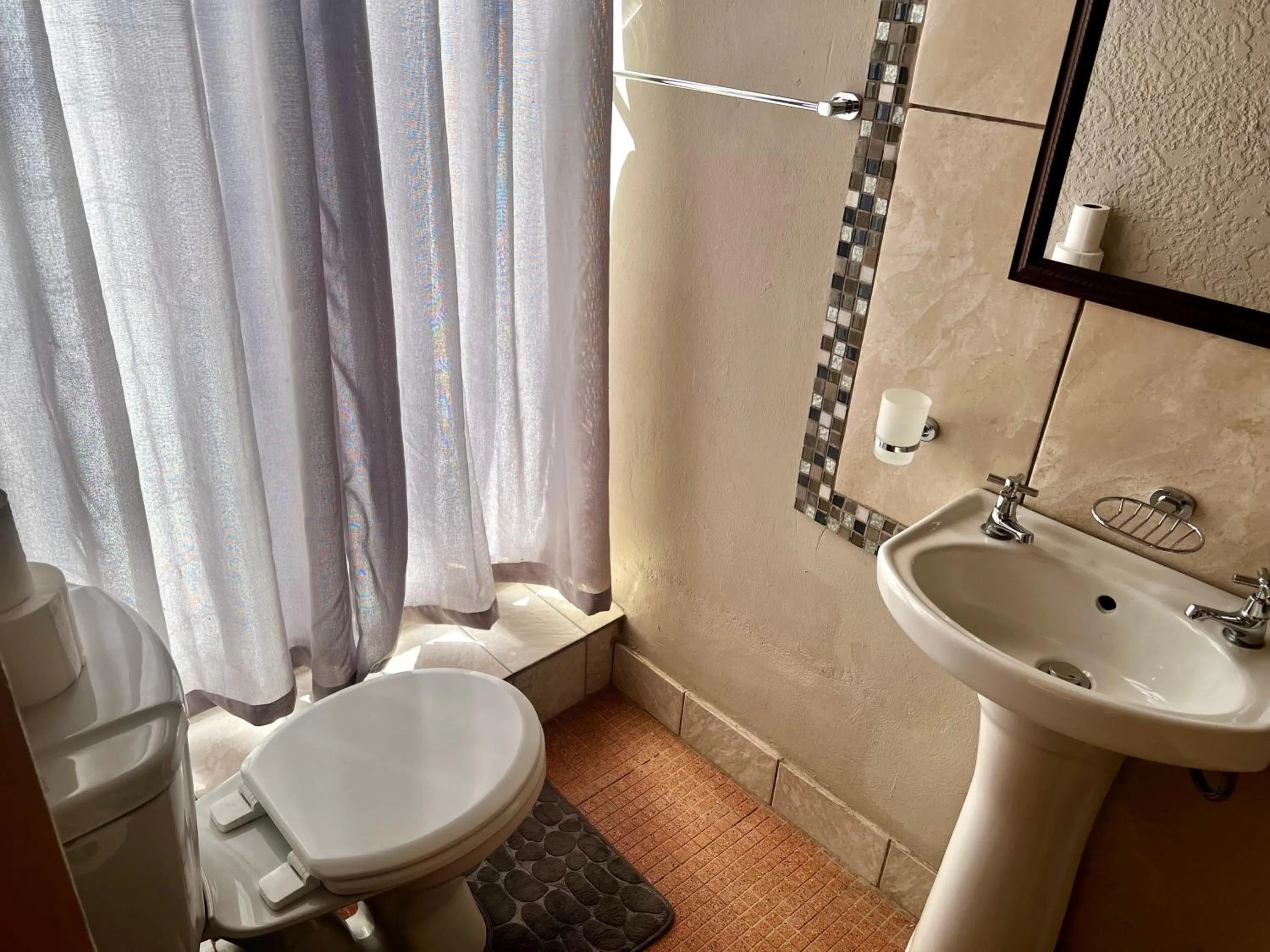 Bathroom in Nkwasi Lodge