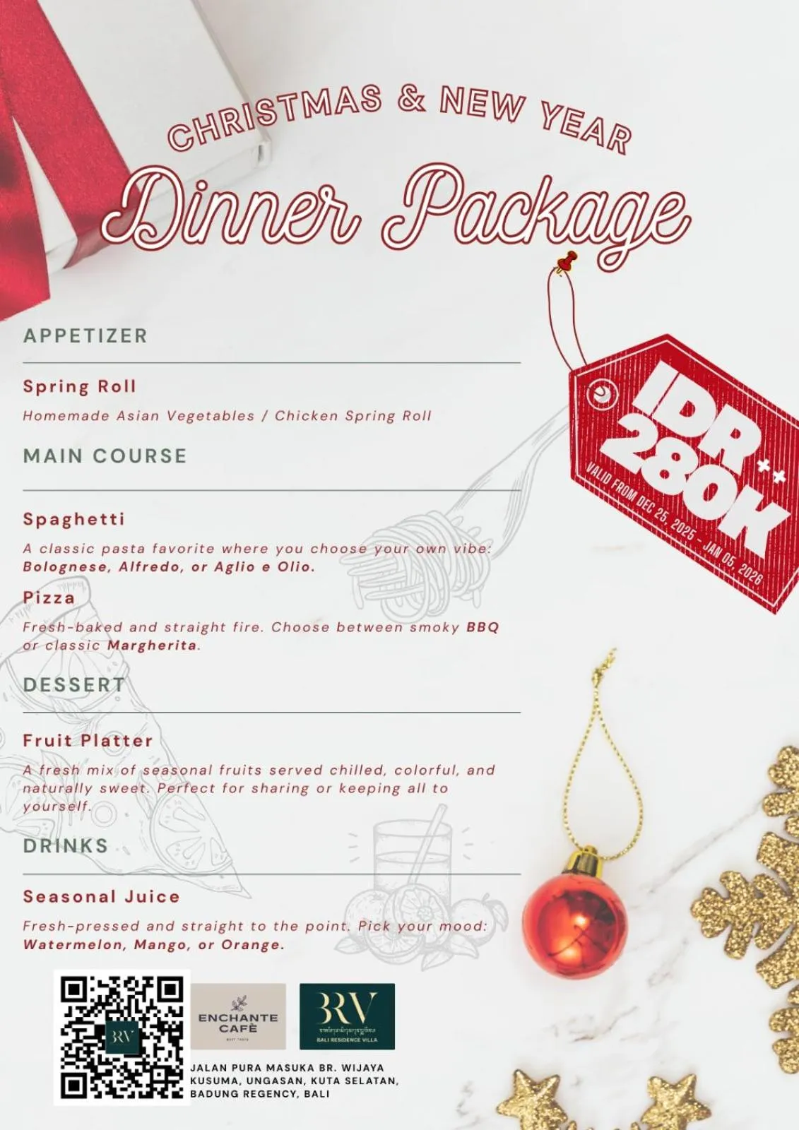 Restaurant/places to eat in Bali Residence Villa