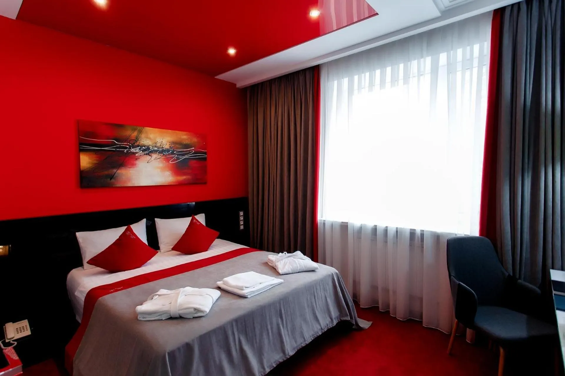 Photo of the whole room, Bed in Mildom Premium Hotel