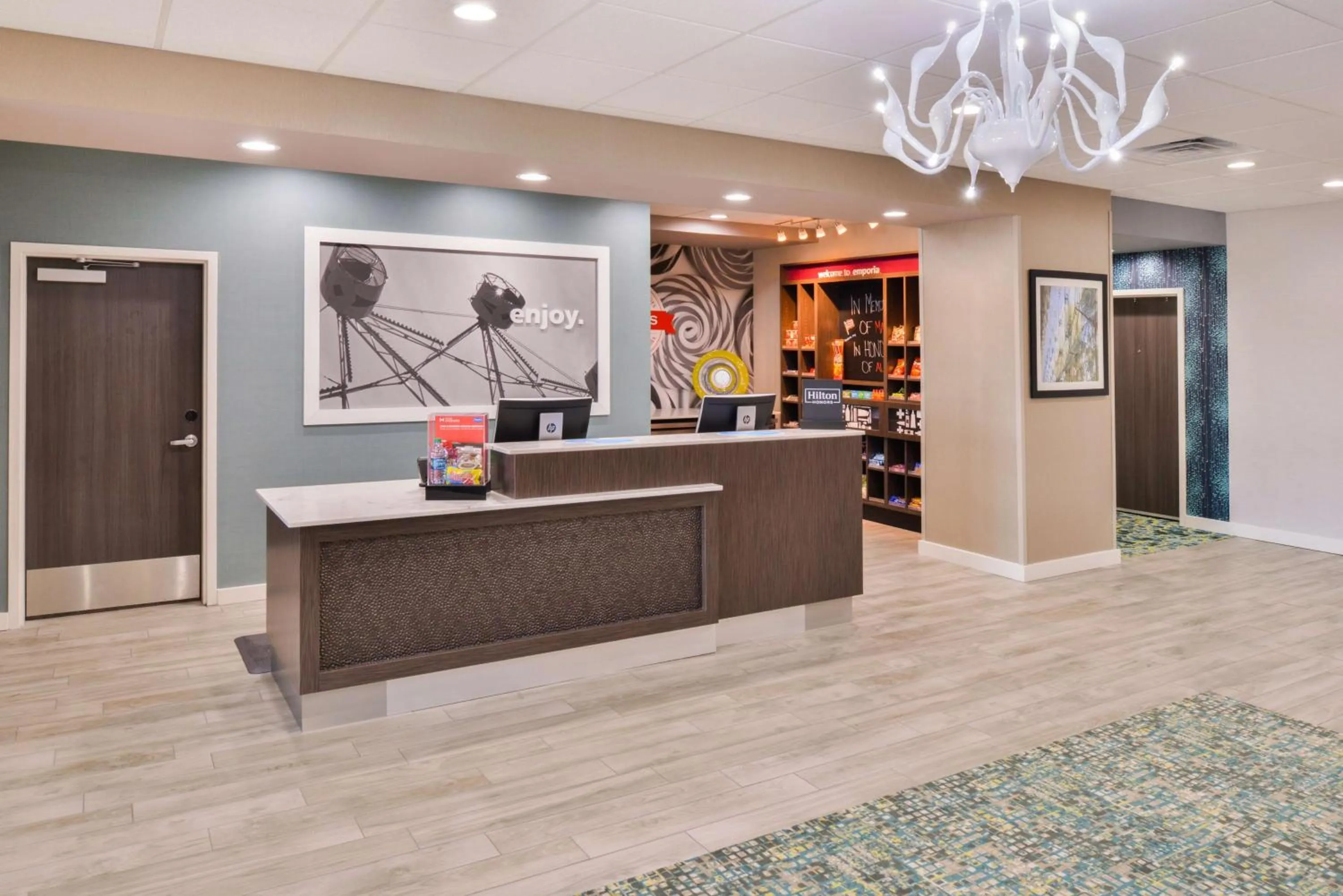 Lobby or reception in Hampton Inn Emporia, KS