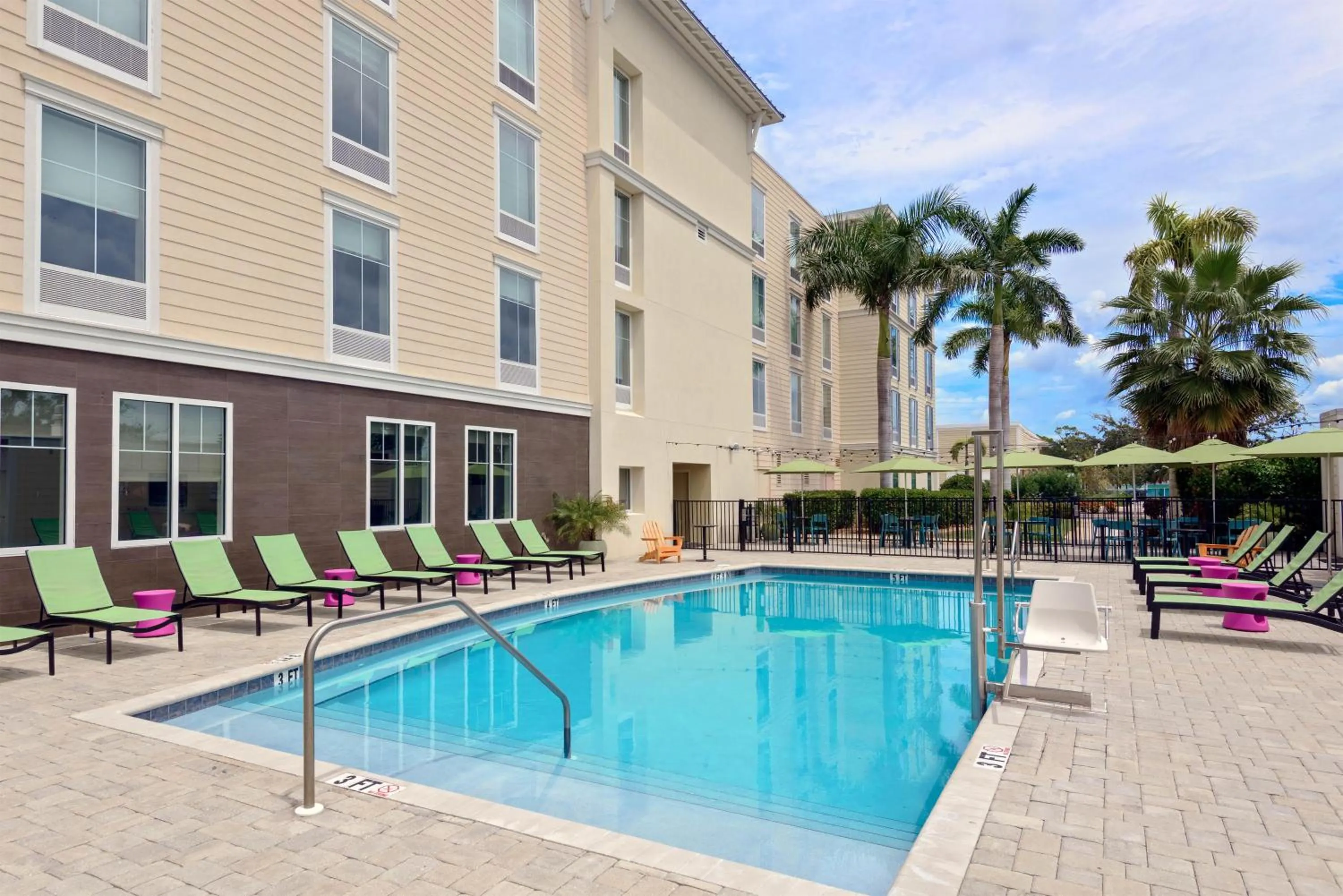 Pool view in Home2 Suites By Hilton Nokomis