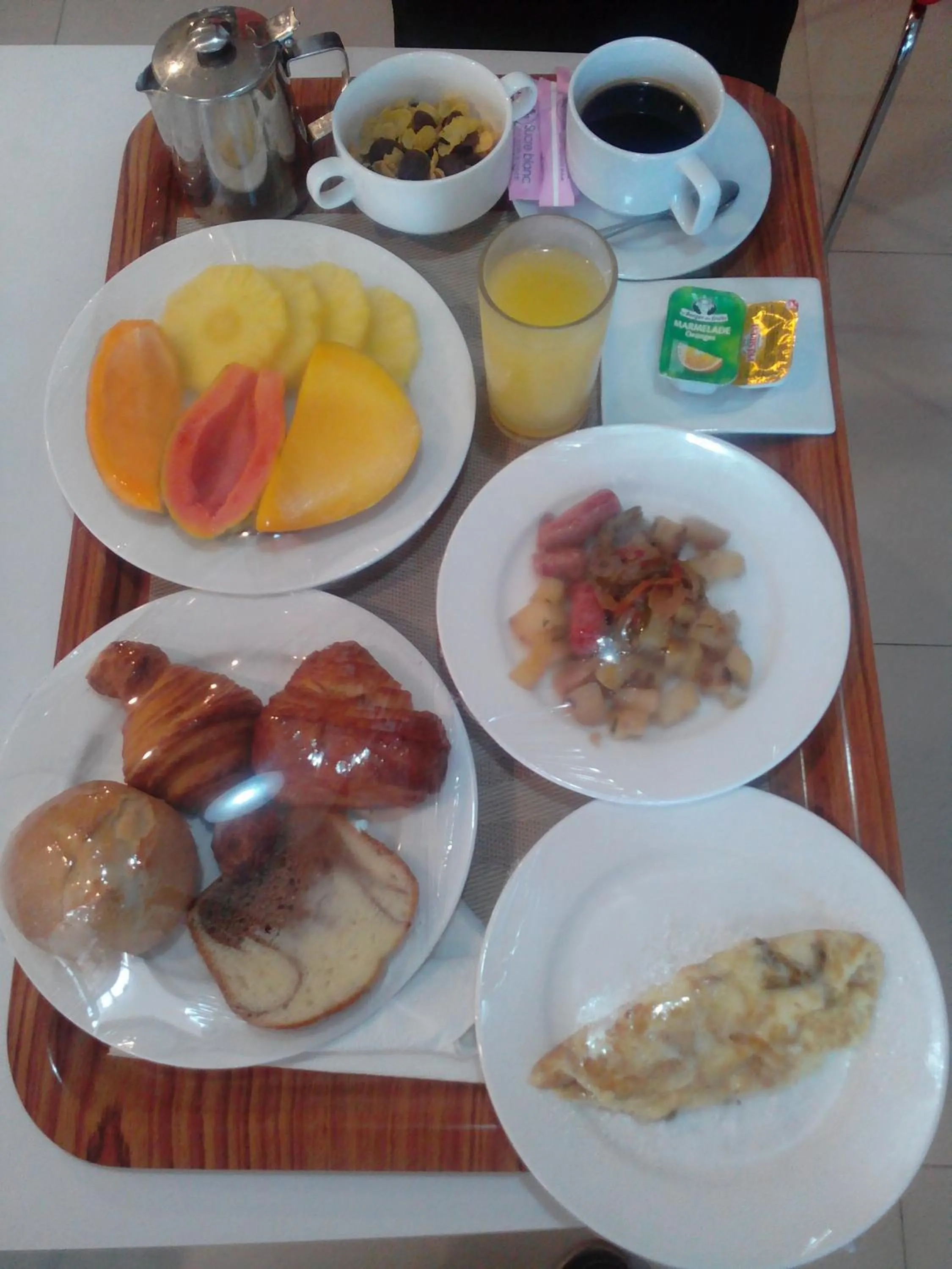 Continental breakfast in Hotel LAFORGE