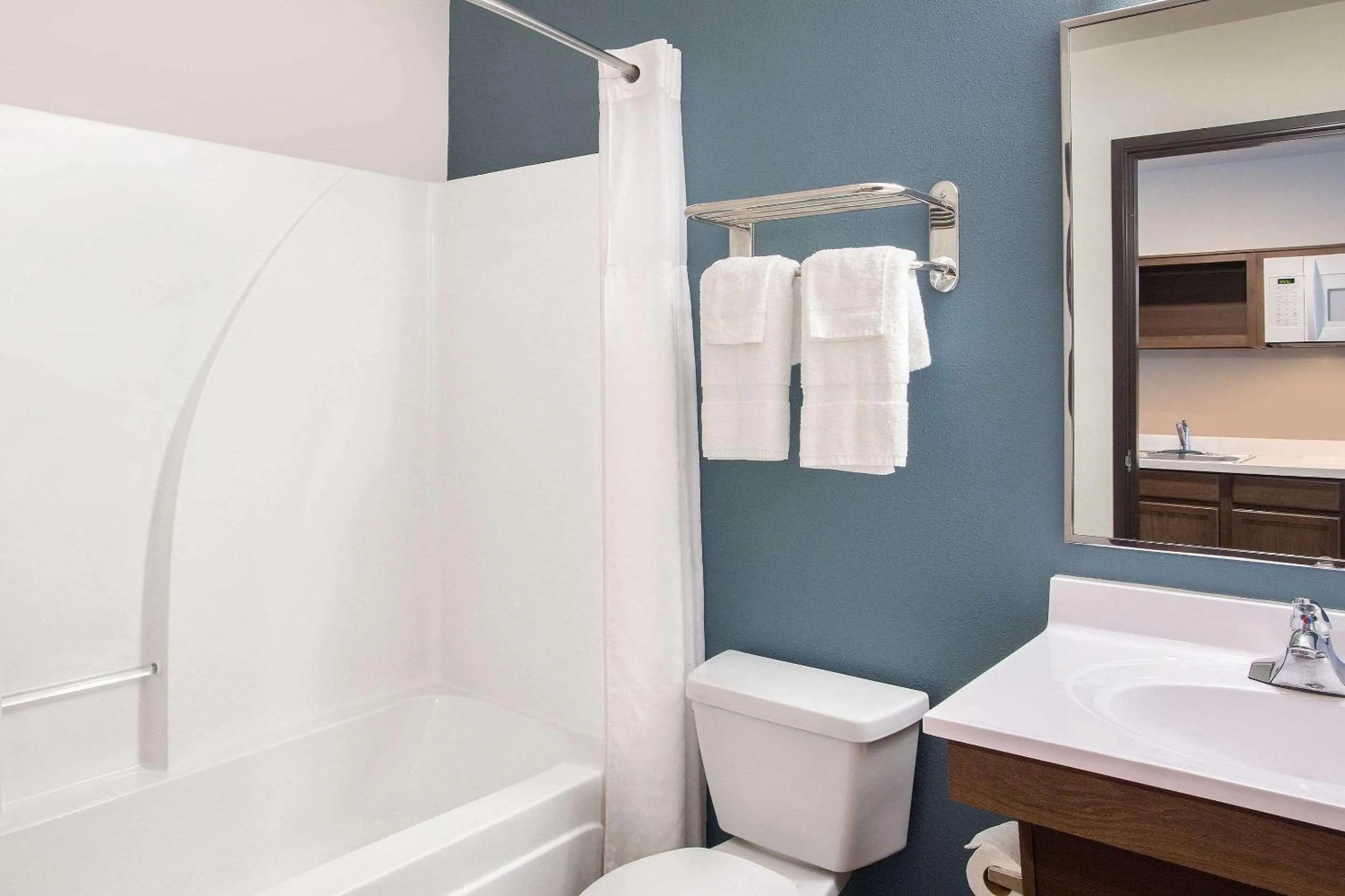 Bathroom in WoodSpring Suites Daytona Beach Int'l Speedway