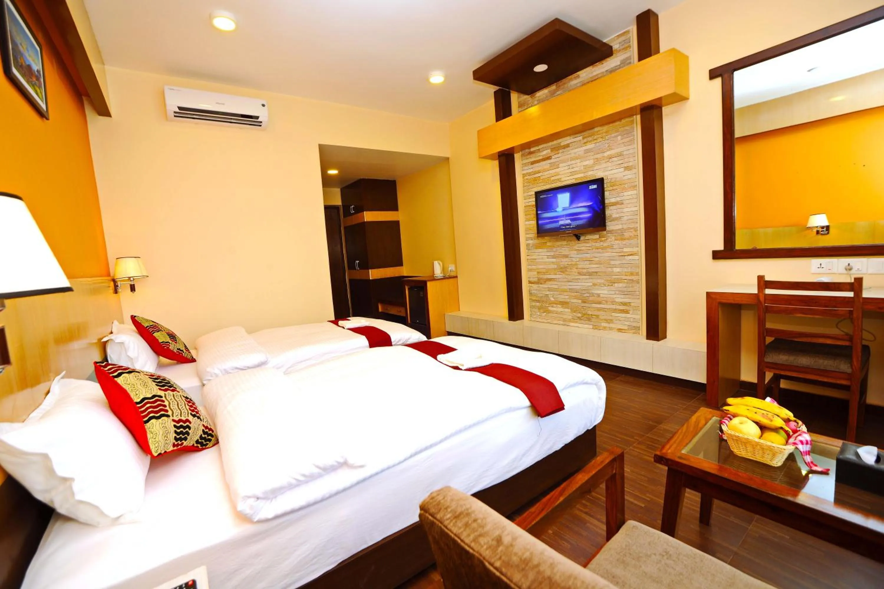 Decorative detail, Bed in Hotel Queens Park