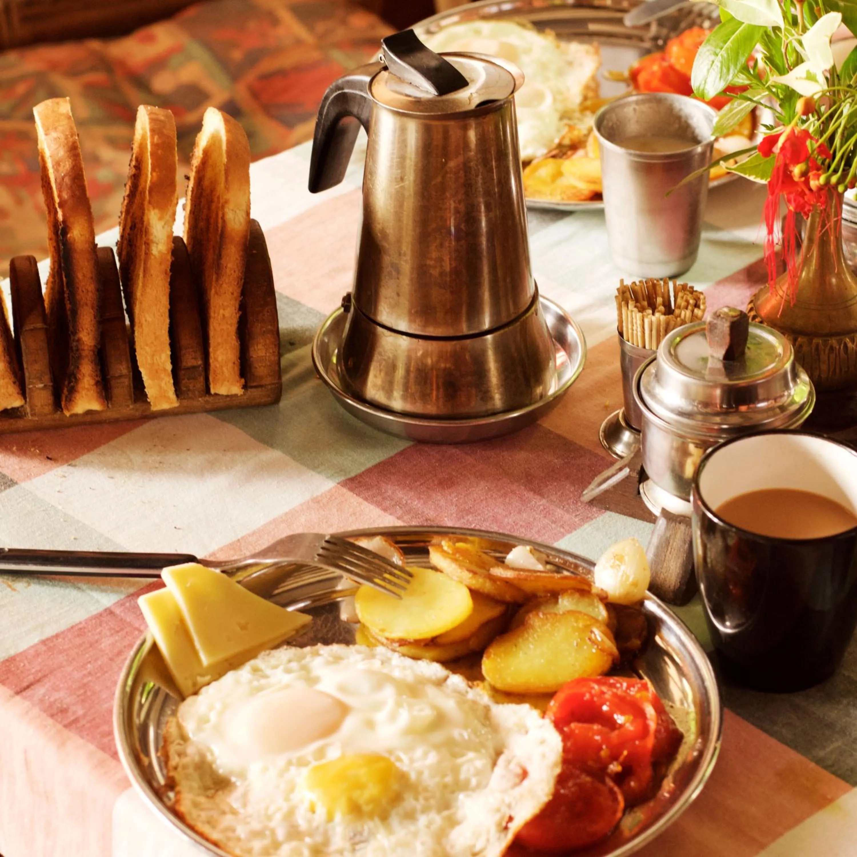 Asian breakfast in The Famous Farm